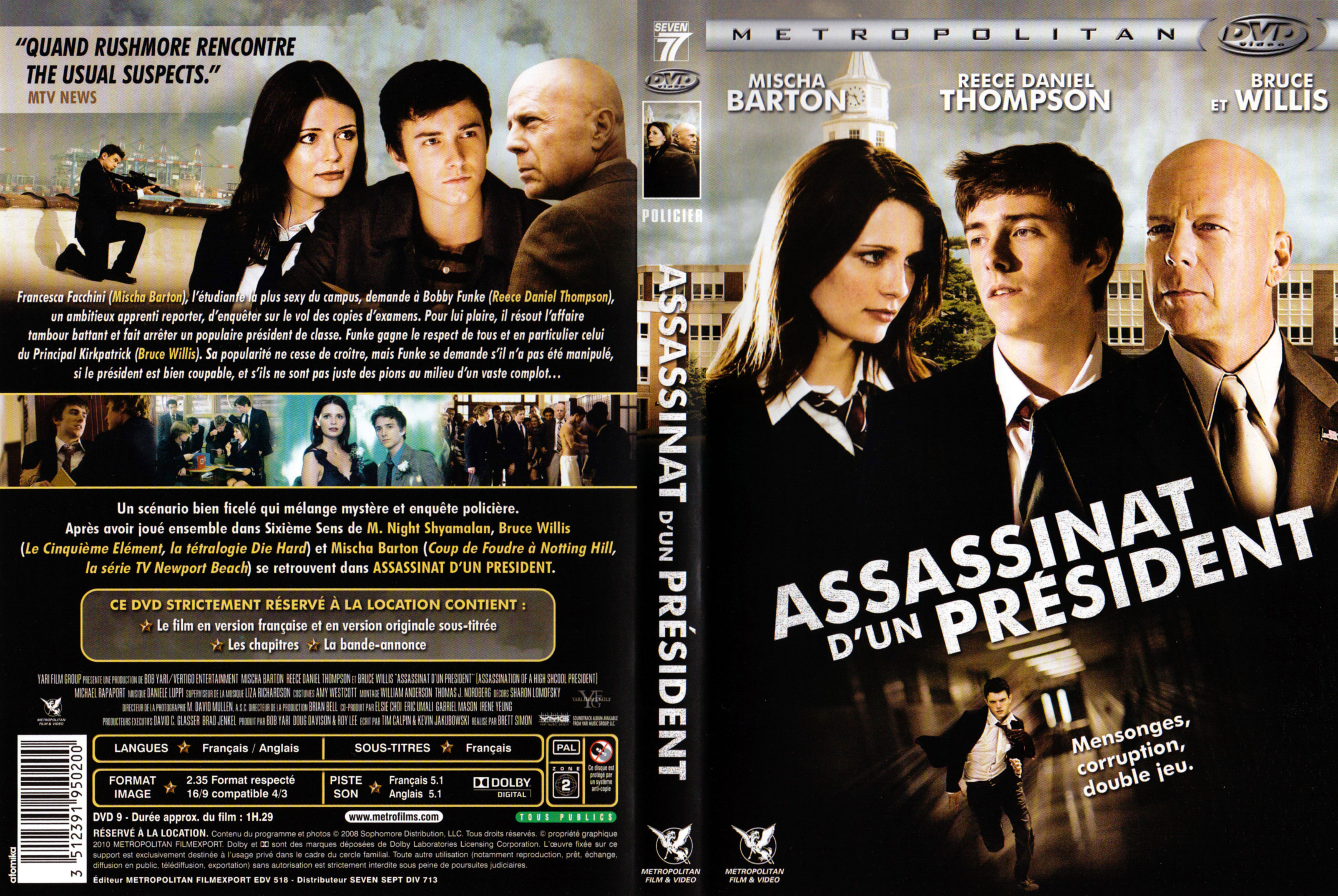 Jaquette DVD Assassinat d