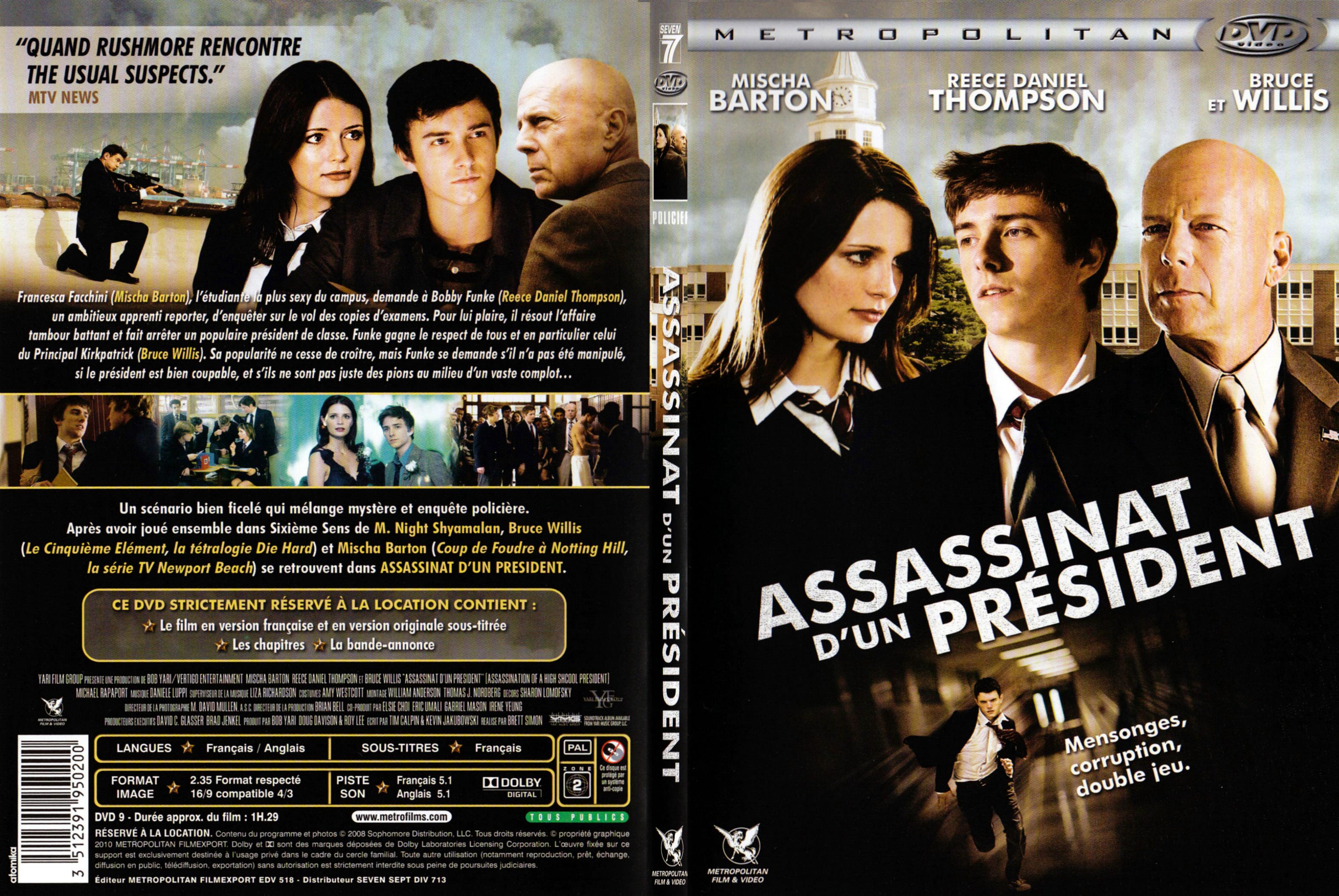 Jaquette DVD Assassinat d