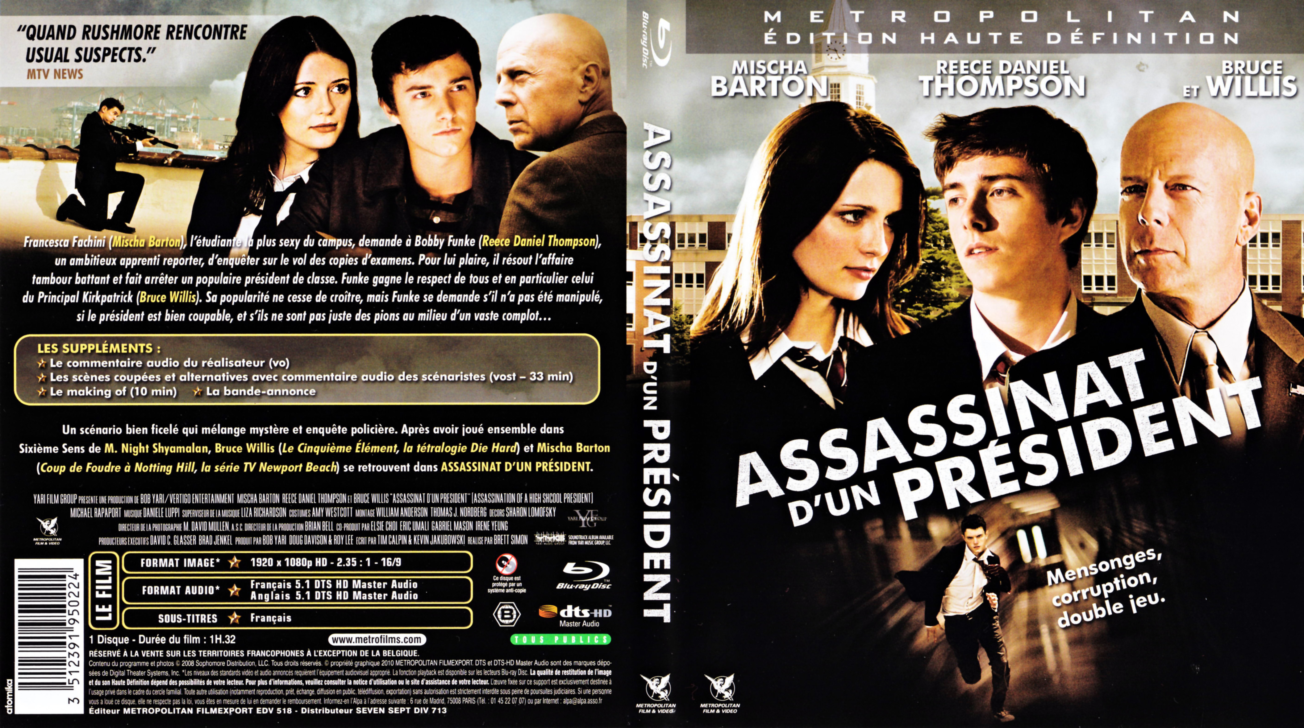 Jaquette DVD Assassinat d