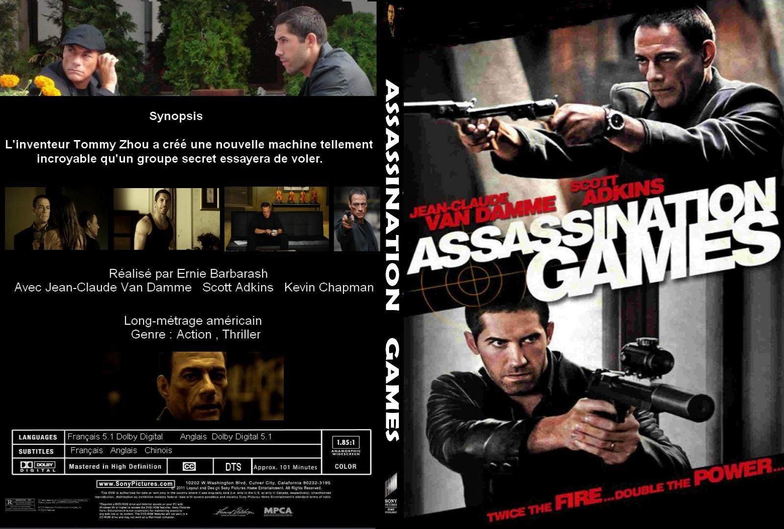 Jaquette DVD Assassination Games custom - SLIM