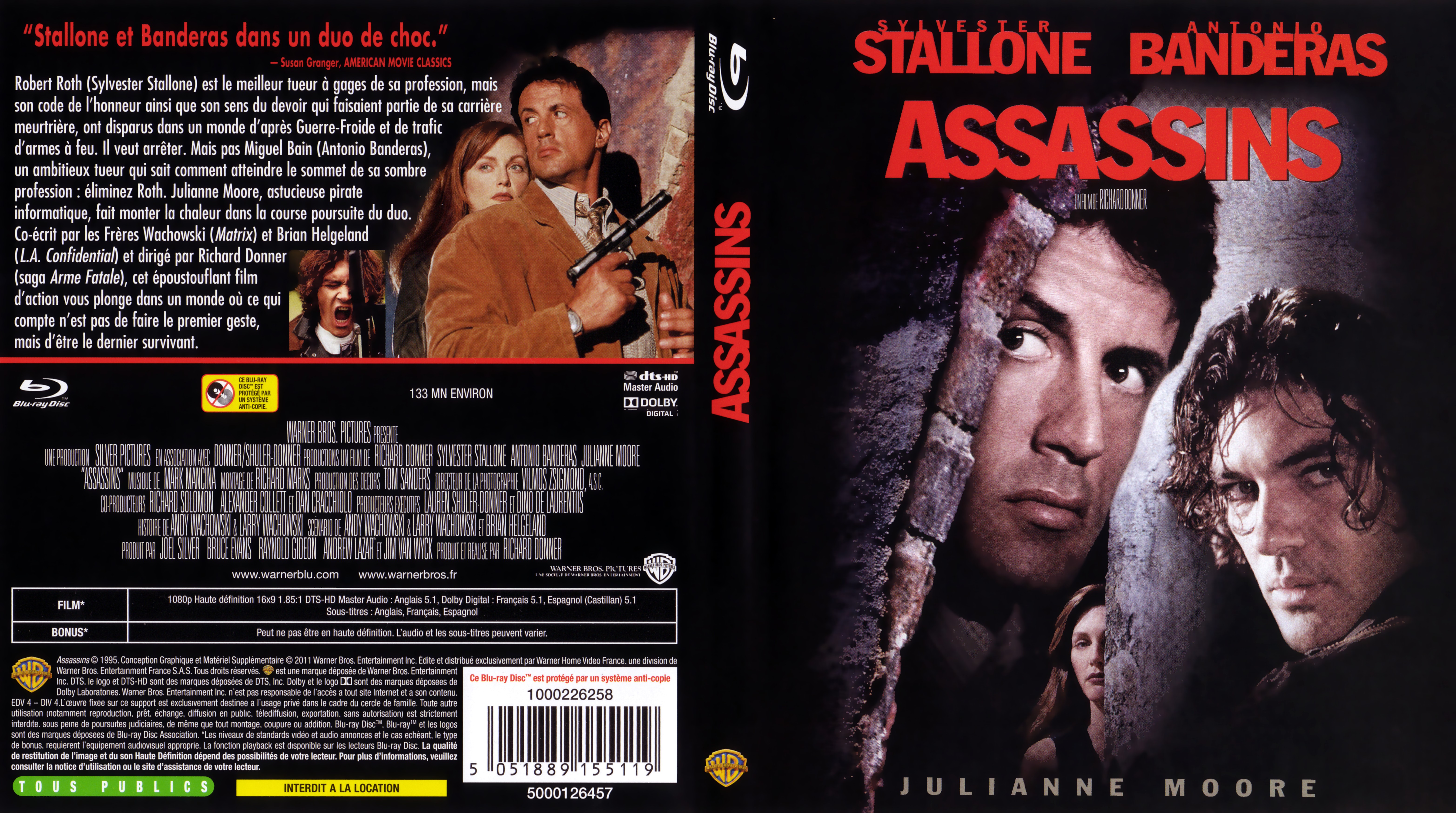 Jaquette Dvd De Assassins Blu Ray Cinéma Passion