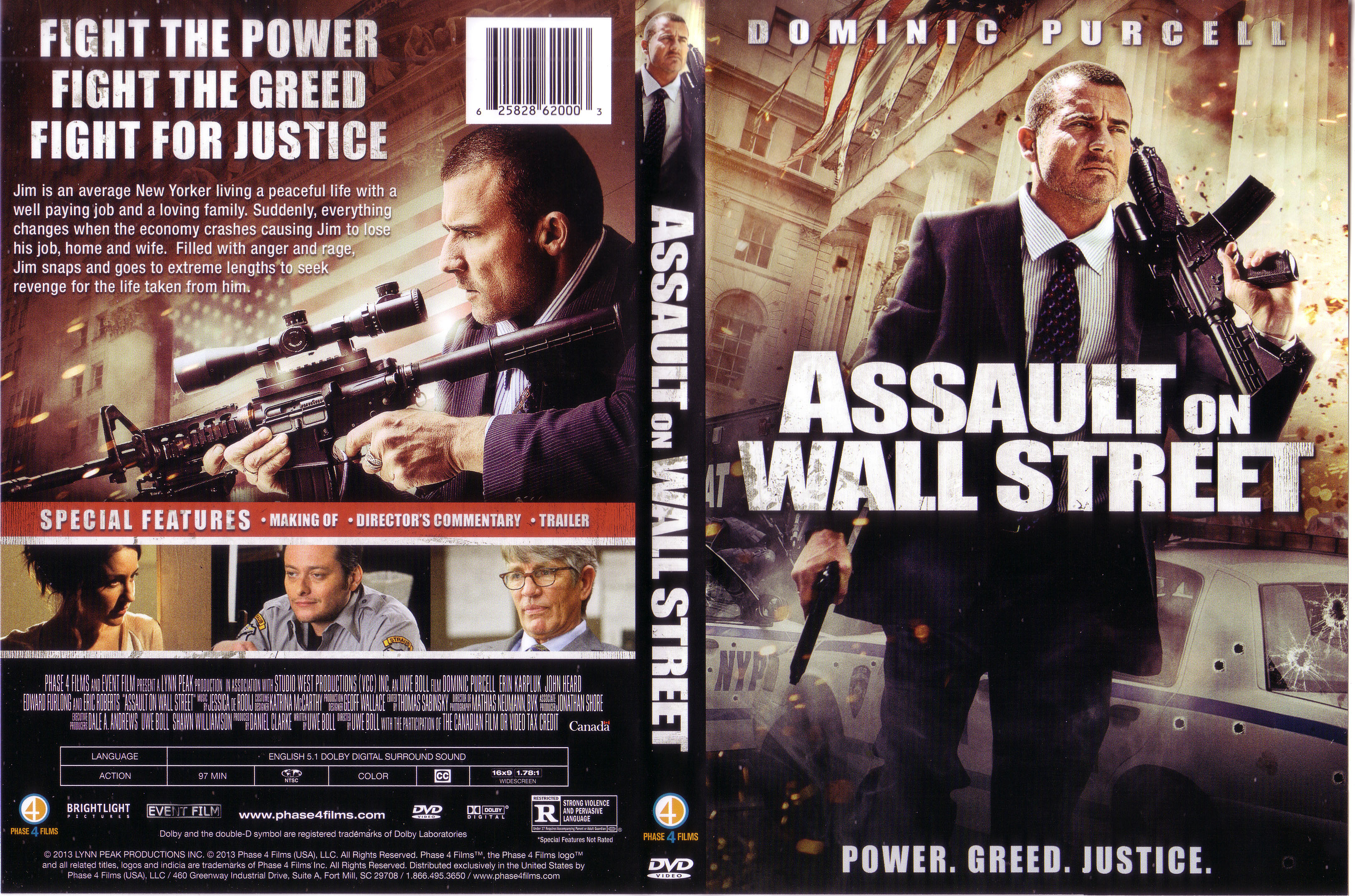 Jaquette DVD Assault On Wall Street Zone 1