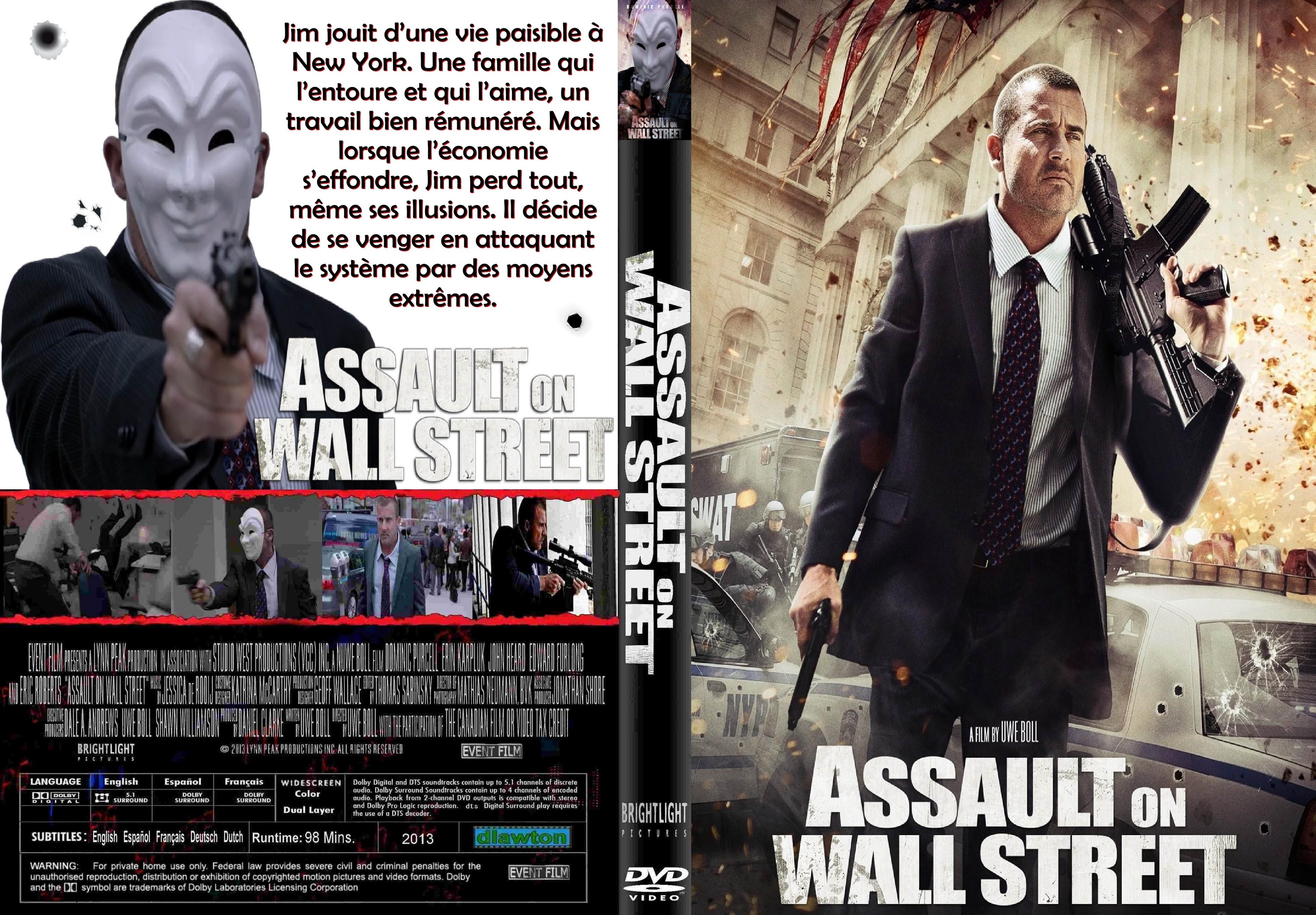 Jaquette DVD Assault On Wall Street custom