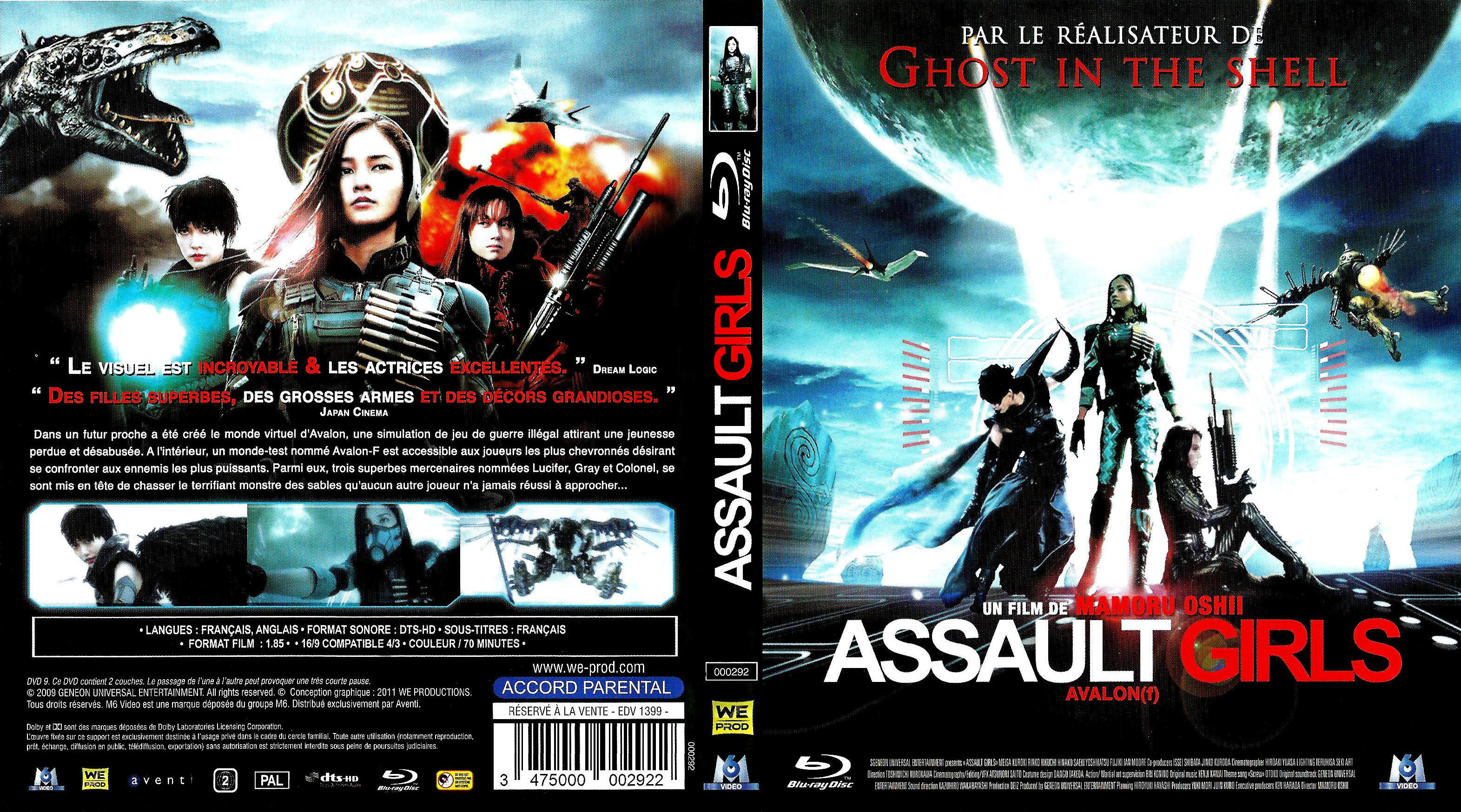 Jaquette DVD Assault girls (BLU-RAY)