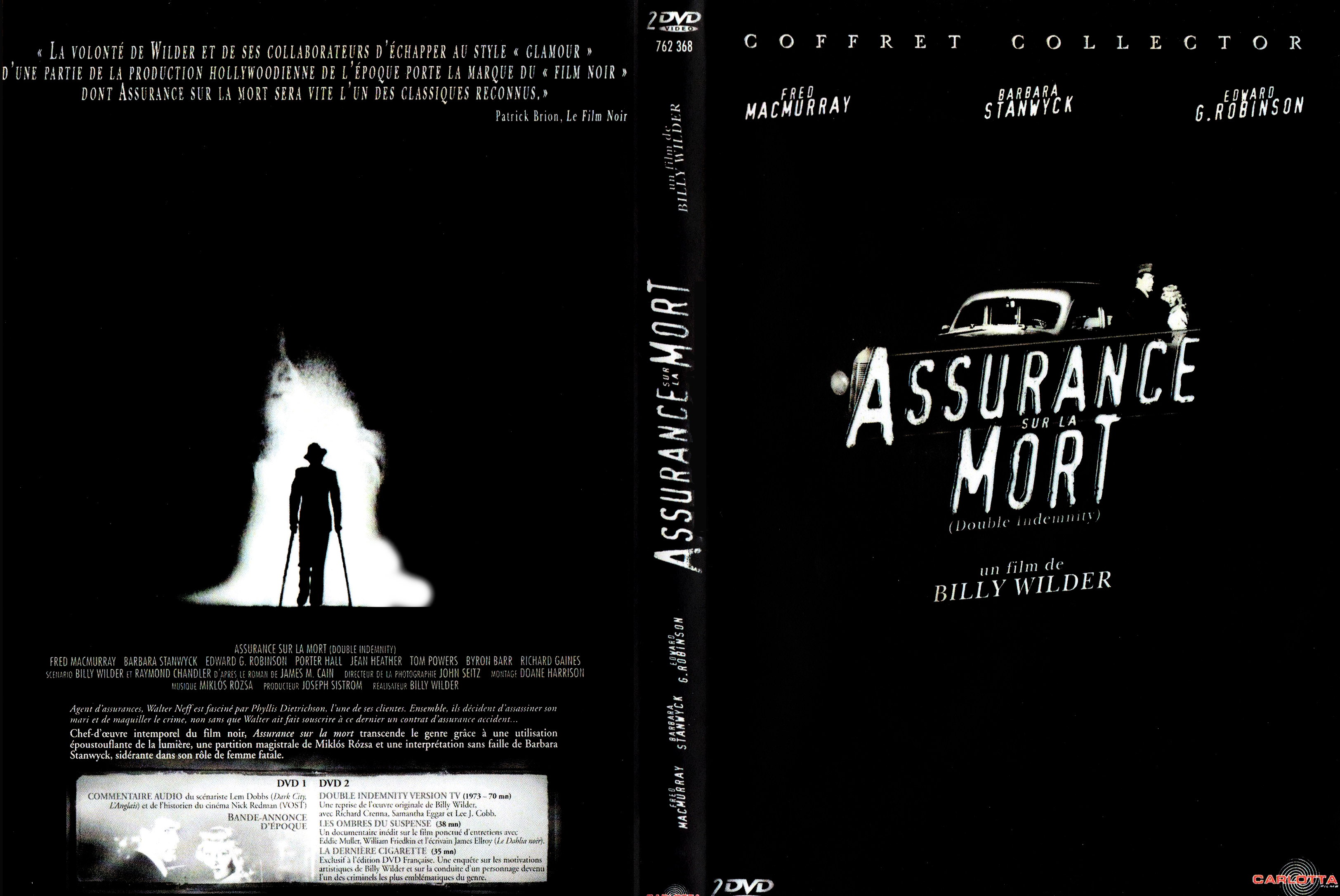 Jaquette DVD Assurance sur la mort