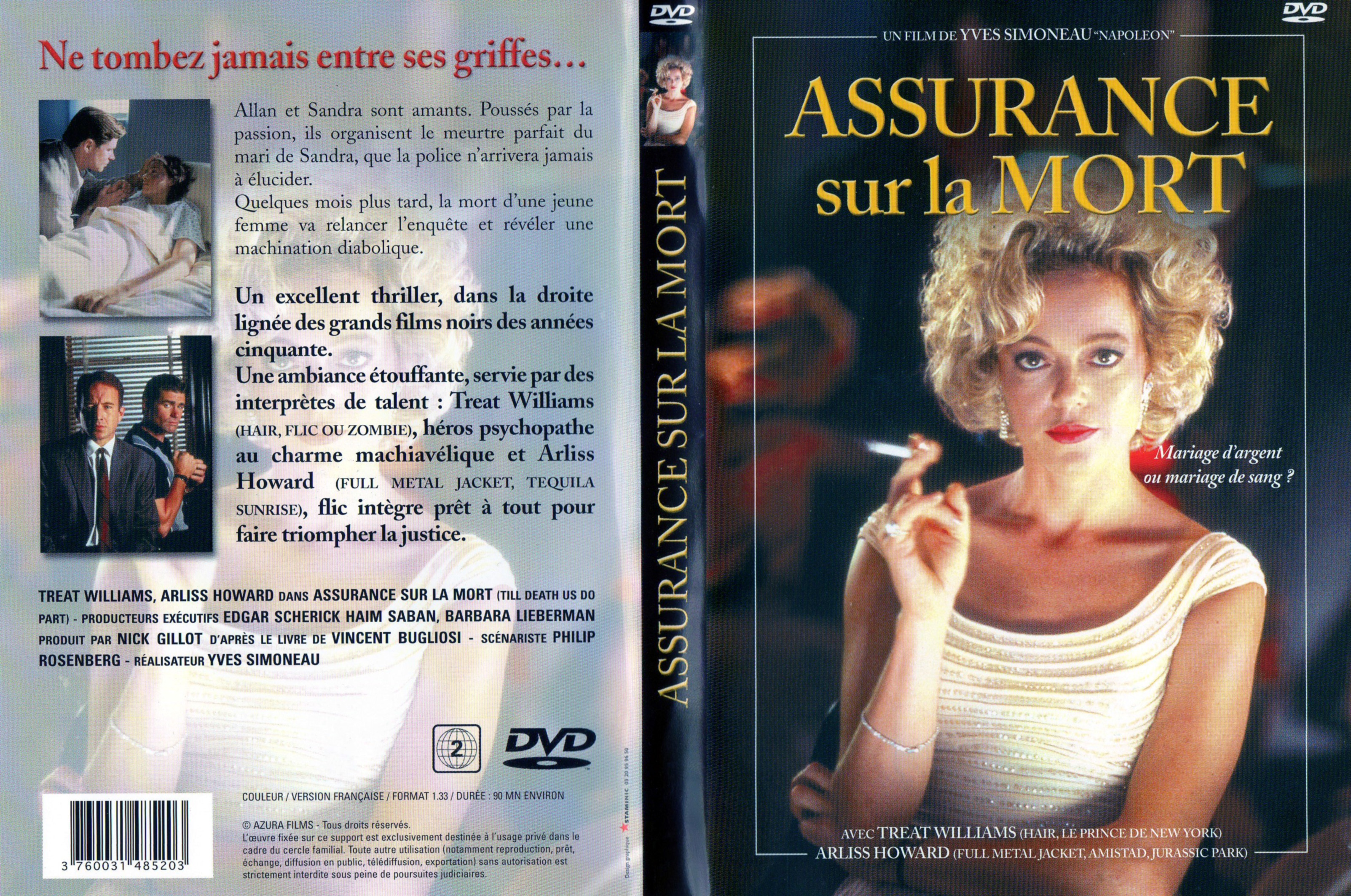 Jaquette DVD Assurance sur la mort (Treat Williams)