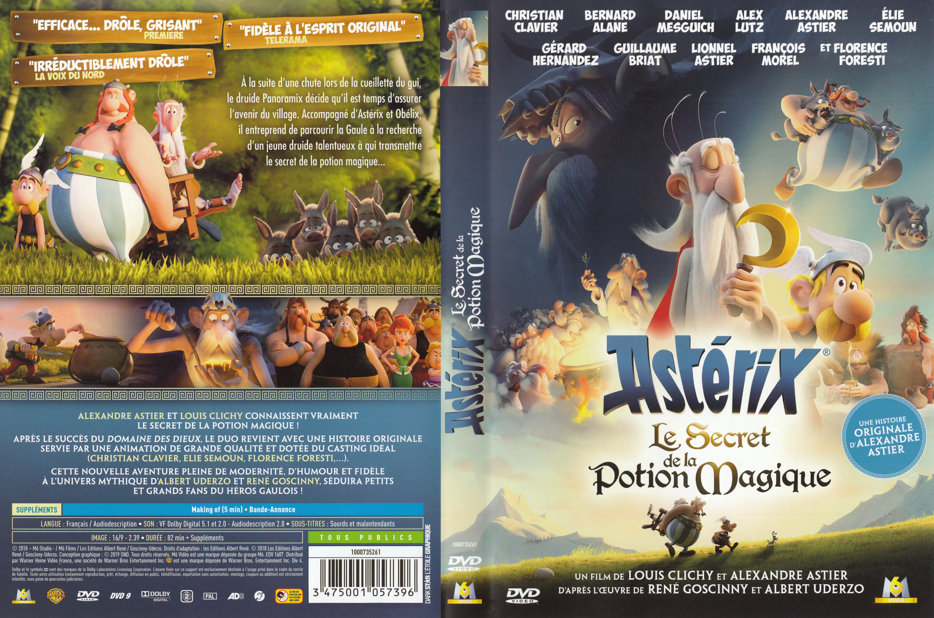 Jaquette DVD Astrix Le secret de la potion magique