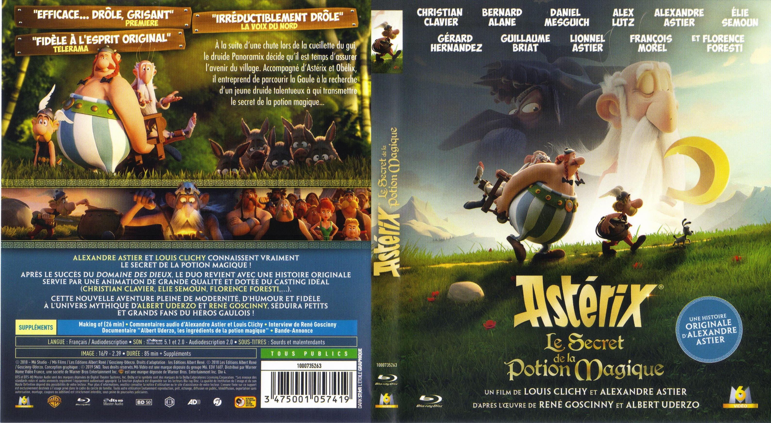 Jaquette DVD Astrix Le secret de la potion magique (BLU-RAY)