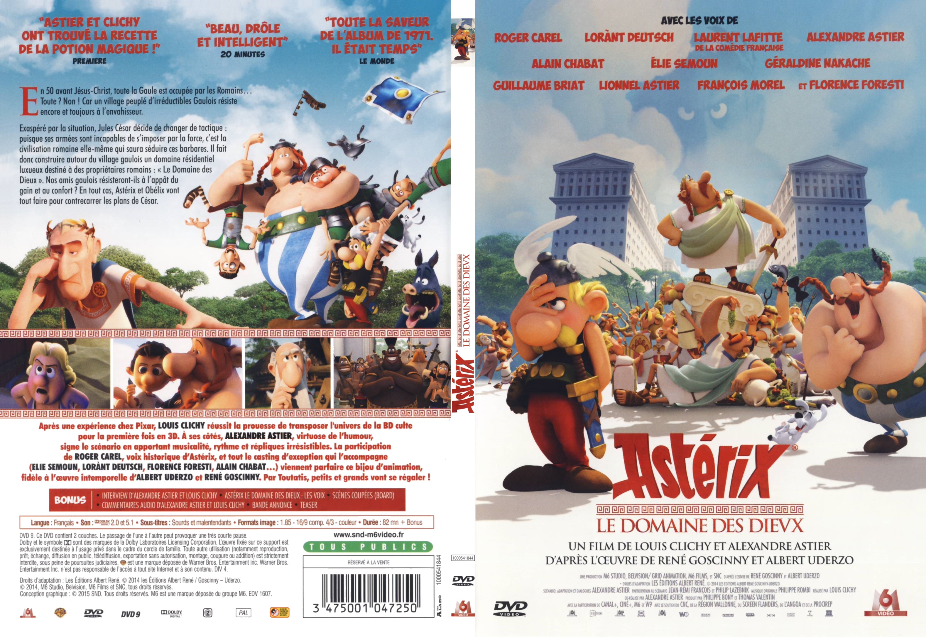 Jaquette DVD Asterix - Le Domaine des Dieux - SLIM