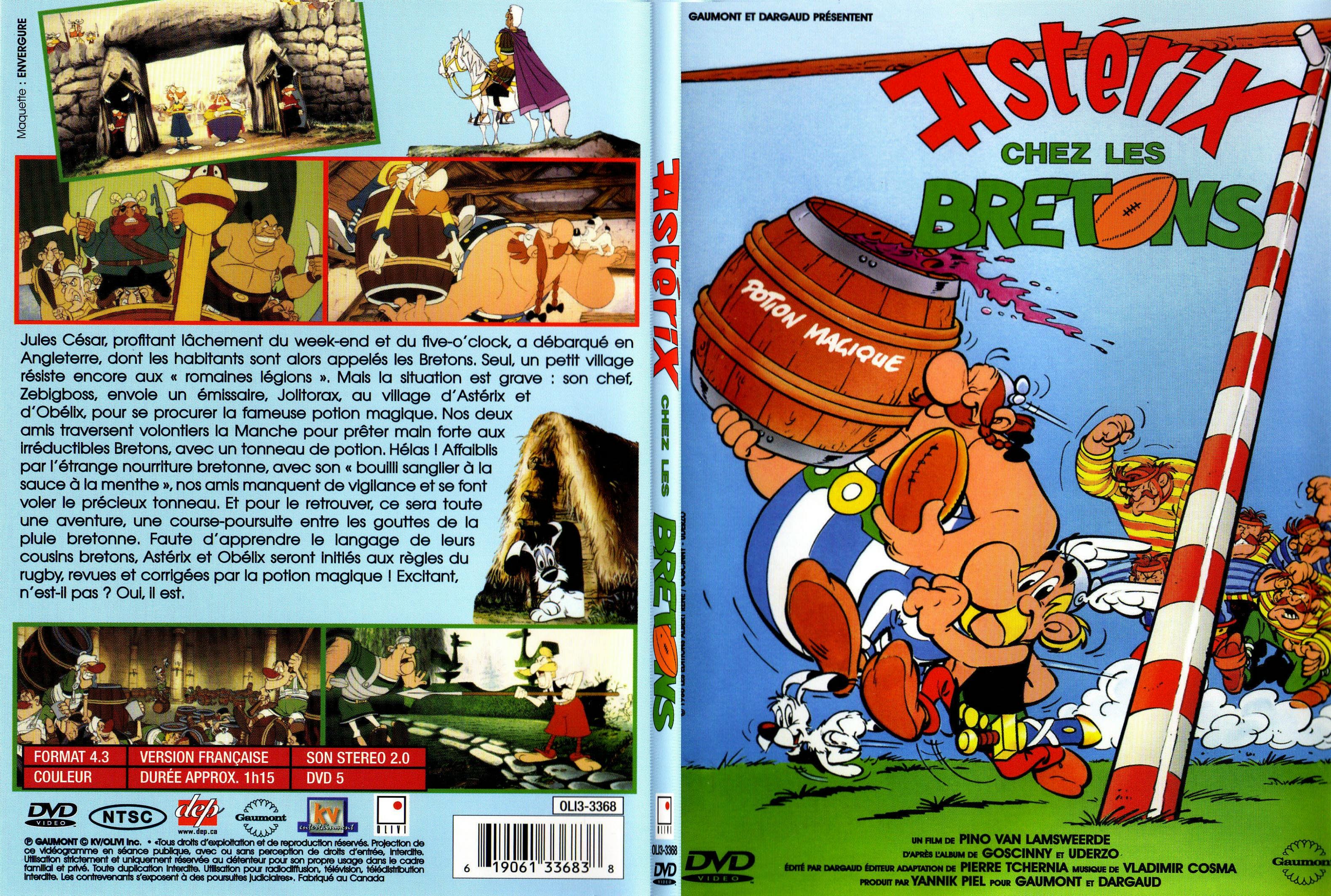Jaquette DVD Asterix chez les bretons - SLIM
