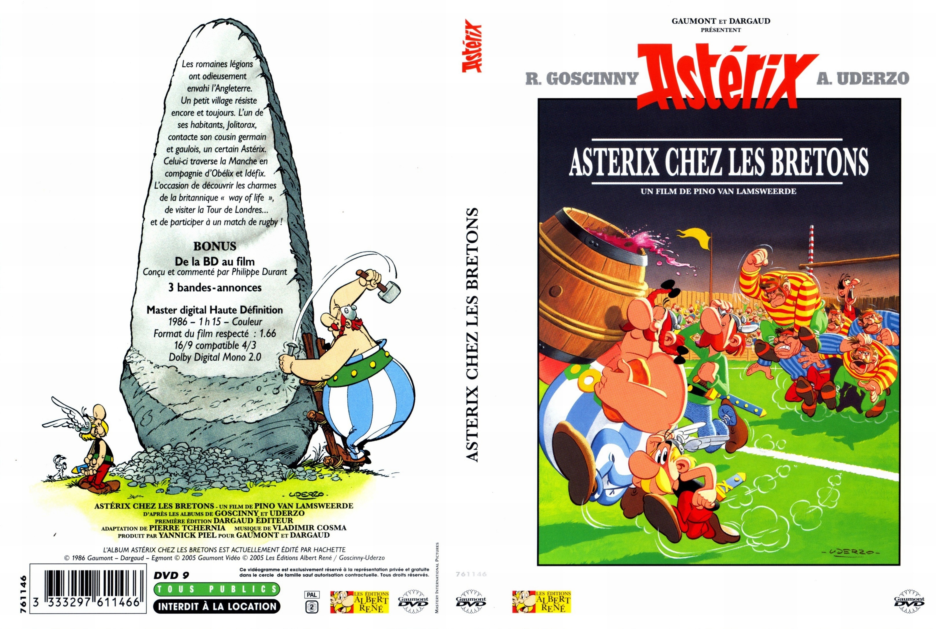 Jaquette DVD Asterix chez les bretons v2