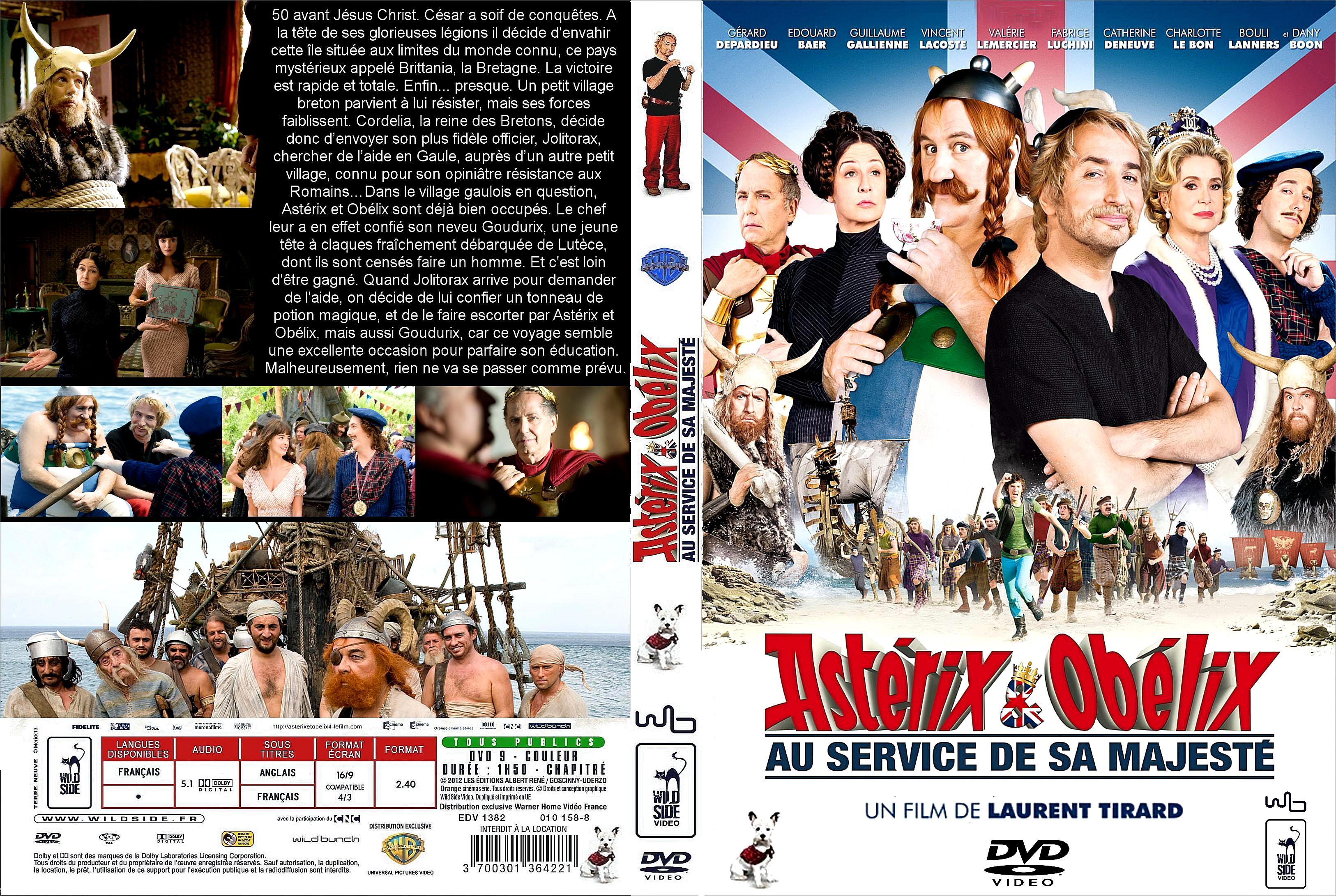 Jaquette DVD Astrix et Oblix: Au service de sa Majest custom