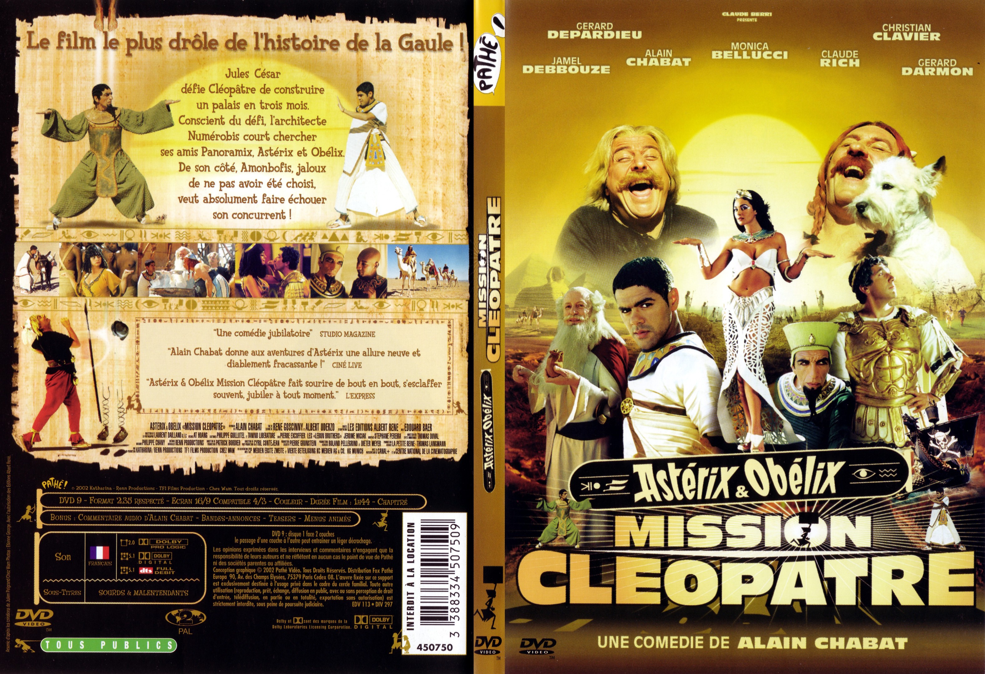 Jaquette DVD Astrix et Oblix Mission Clopatre - SLIM v3
