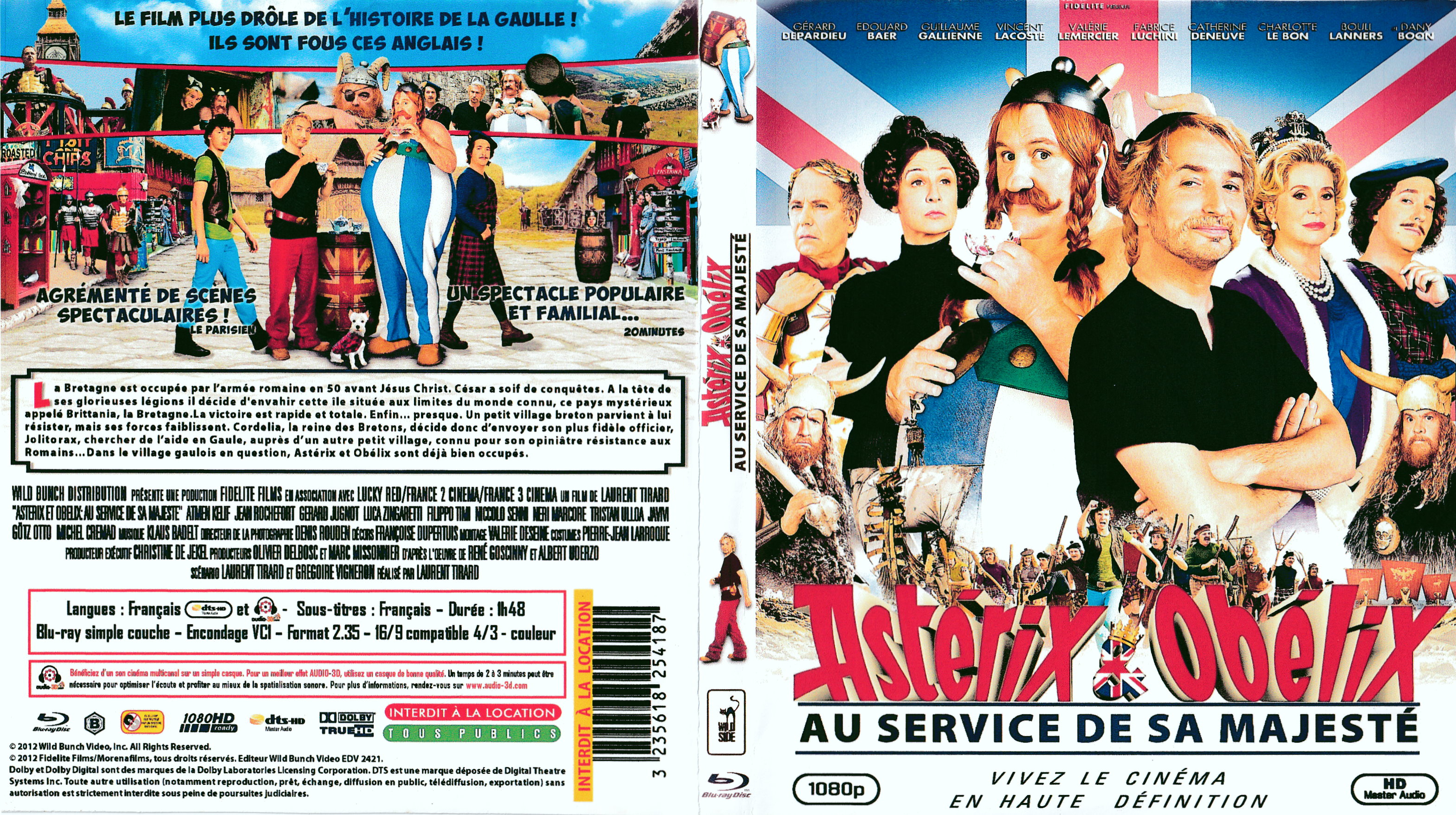 Jaquette DVD Ast�rix et Ob�lix - Au service de sa majest� (BLU-RAY) v2