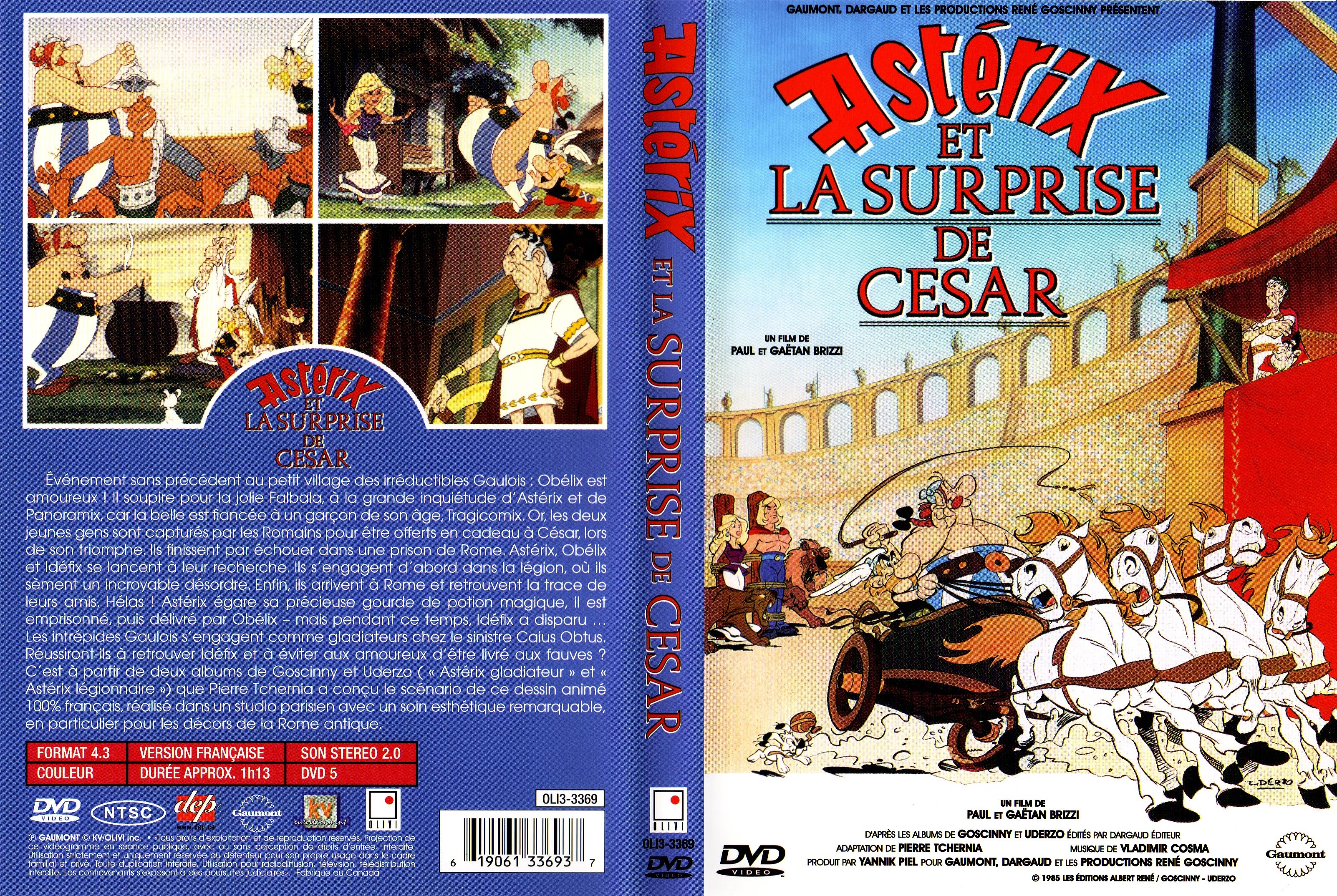 Jaquette DVD Asterix et la surprise de Cesar