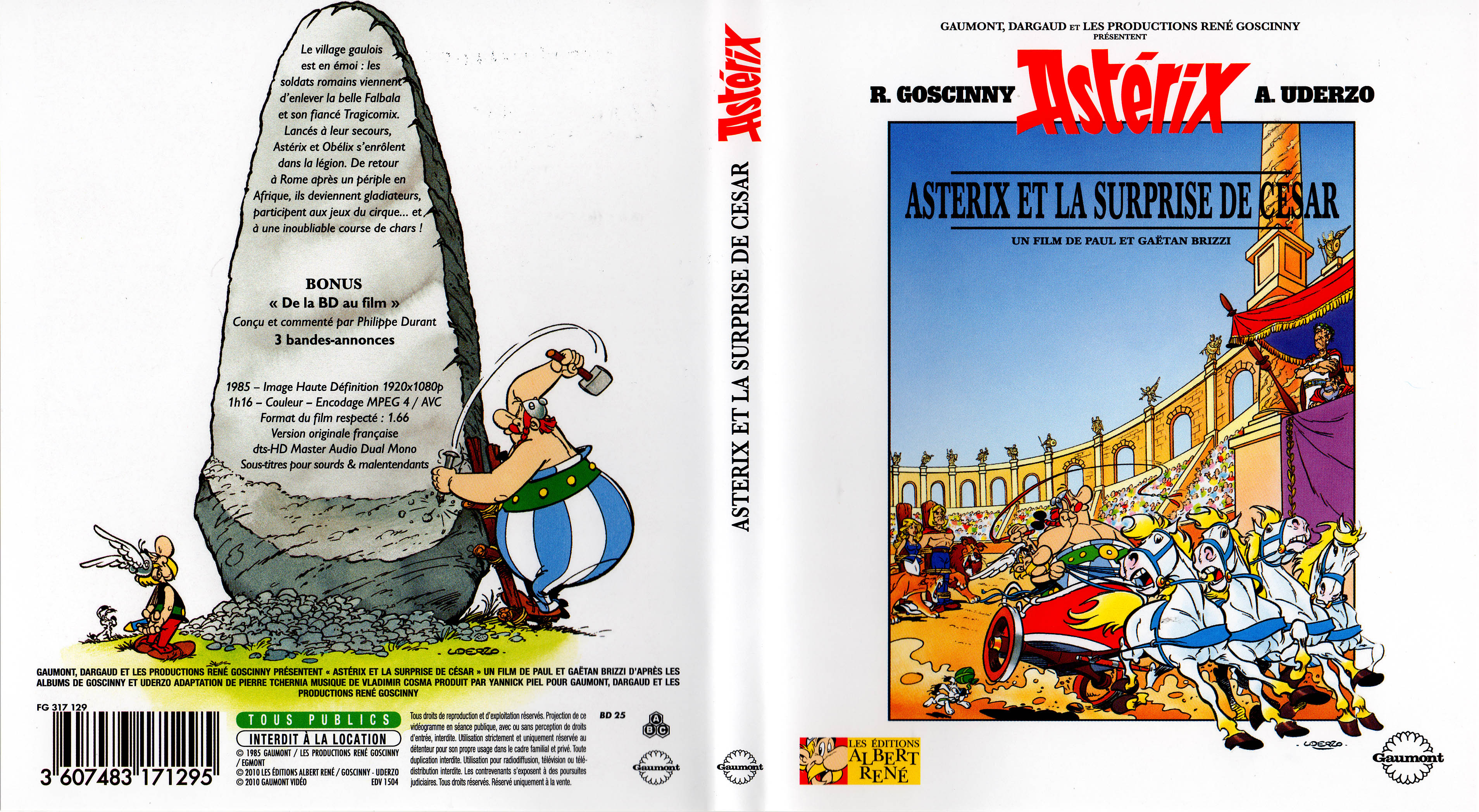 Jaquette DVD Astrix et la surprise de Csar (BLU-RAY)