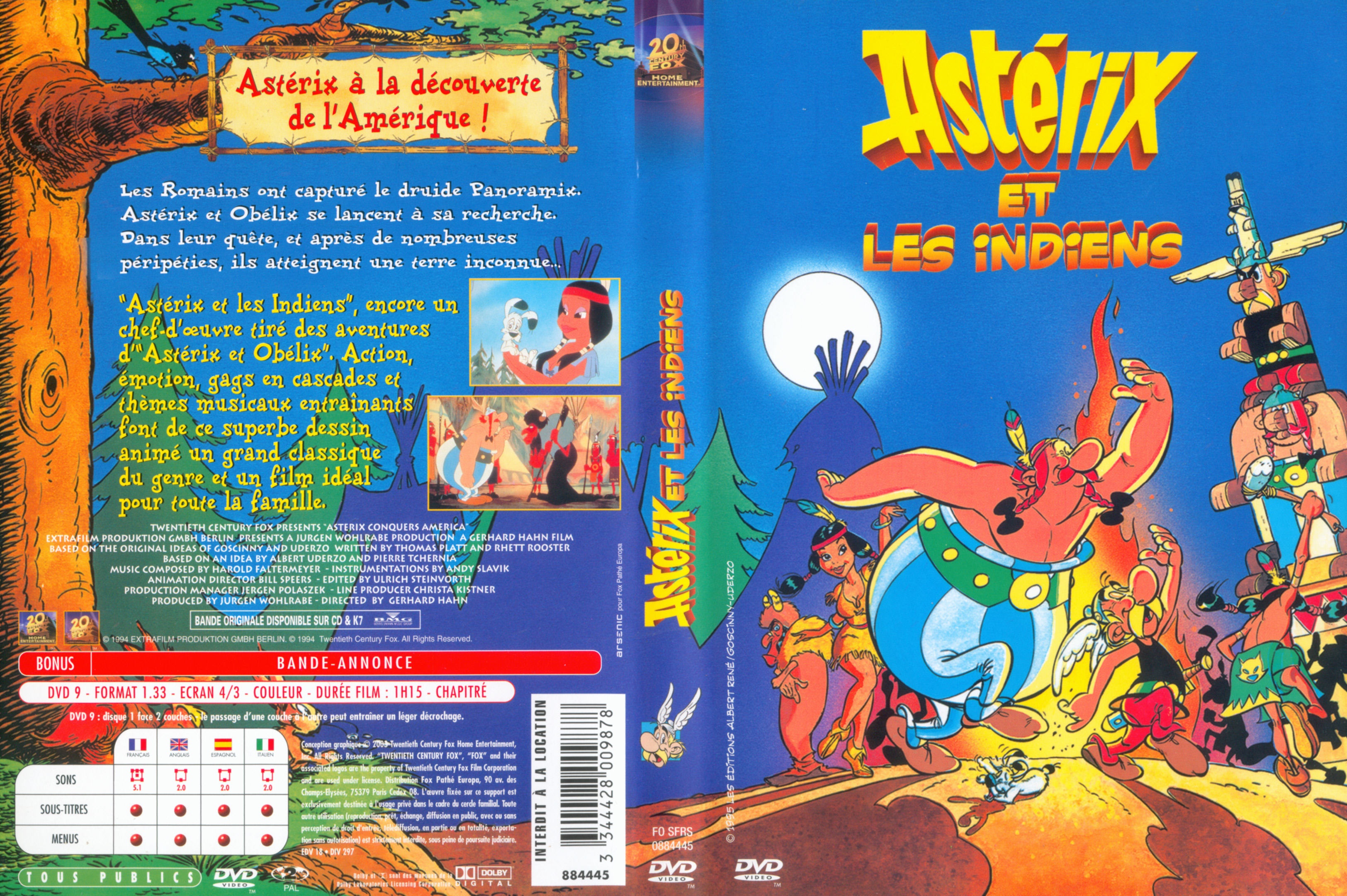 Jaquette DVD Asterix et les Indiens v2