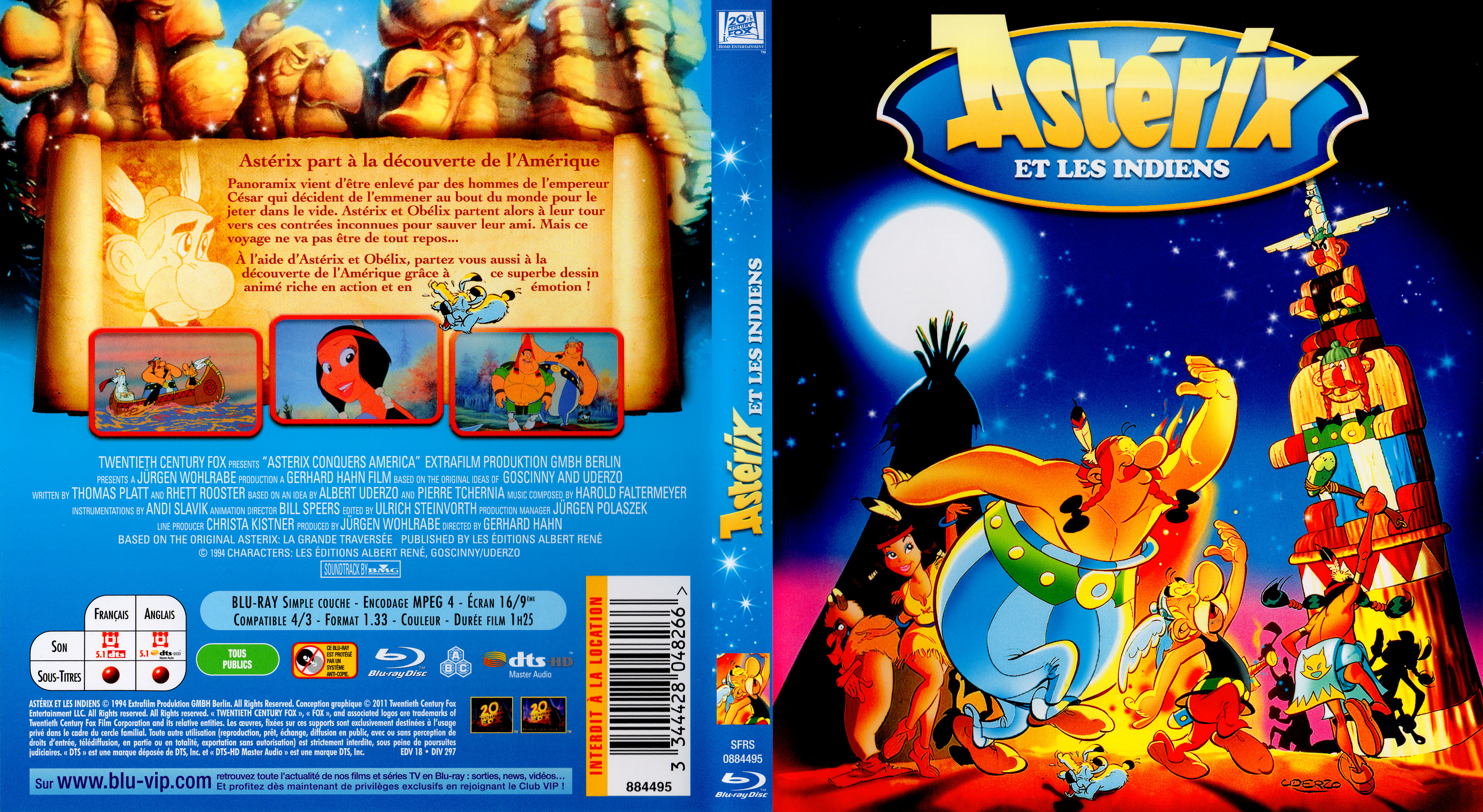 Jaquette DVD Astrix et les indiens (BLU-RAY)