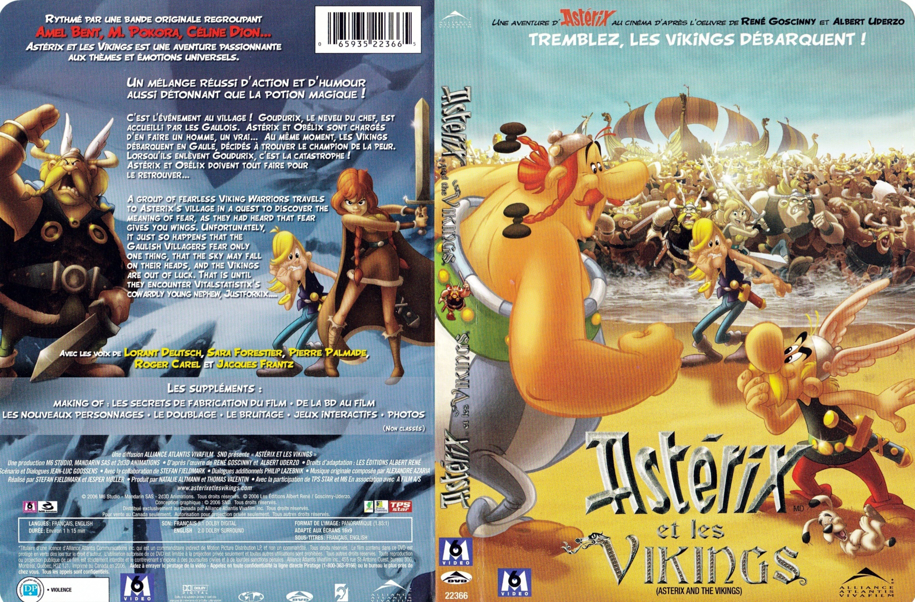 Jaquette DVD Astrix et les vikings (Canadienne)