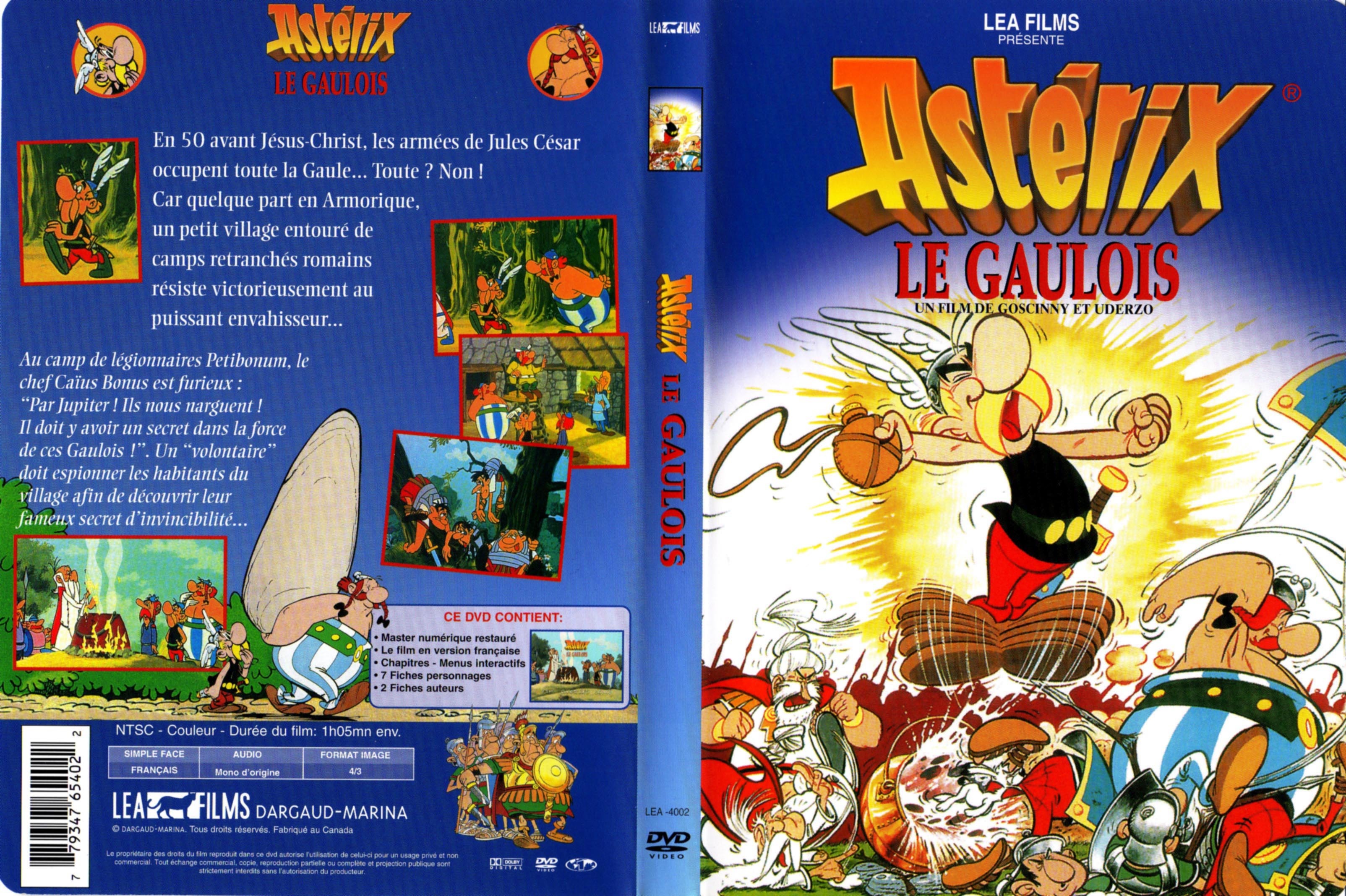 Jaquette DVD Asterix le Gaulois v2
