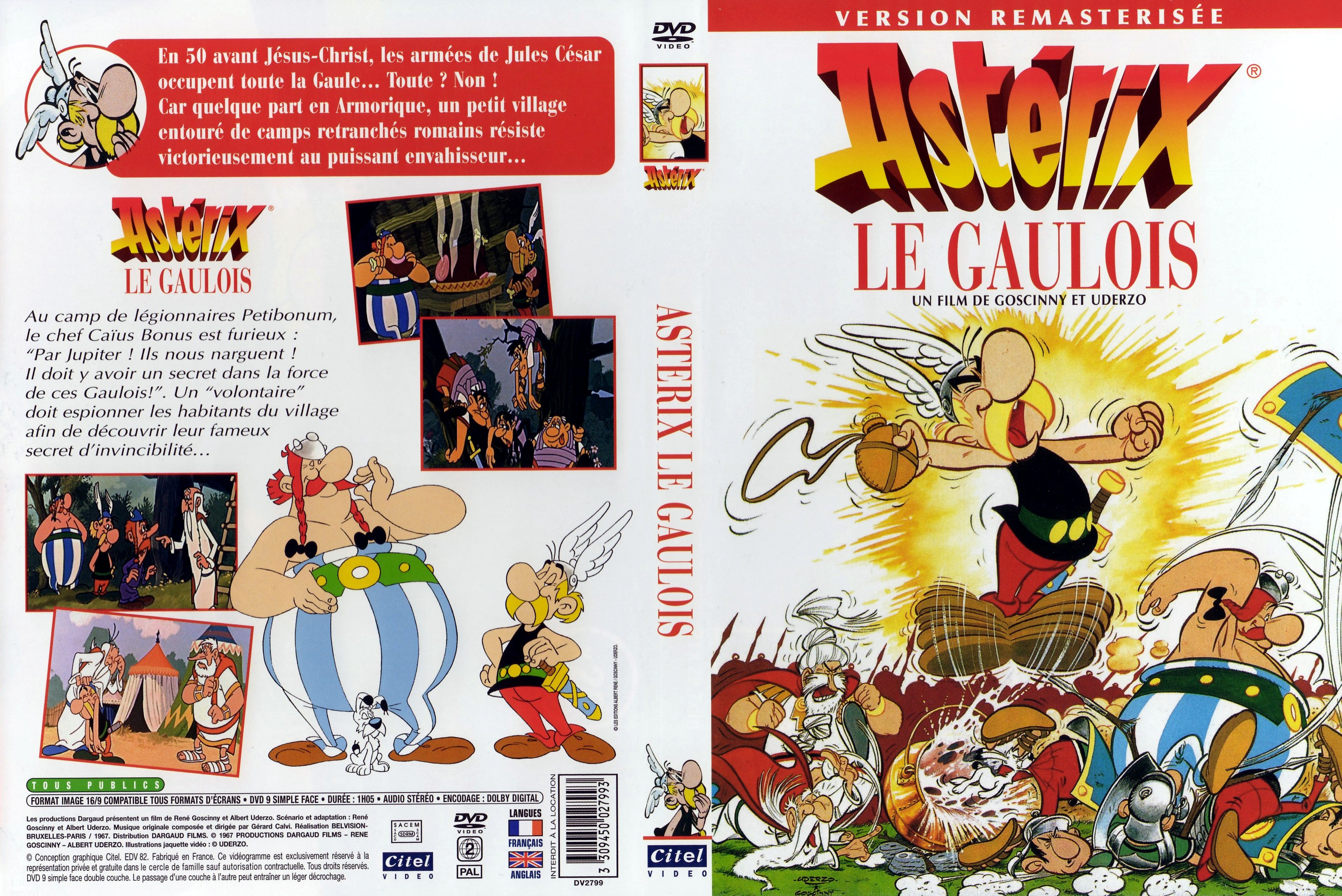 Jaquette DVD Asterix le Gaulois v3