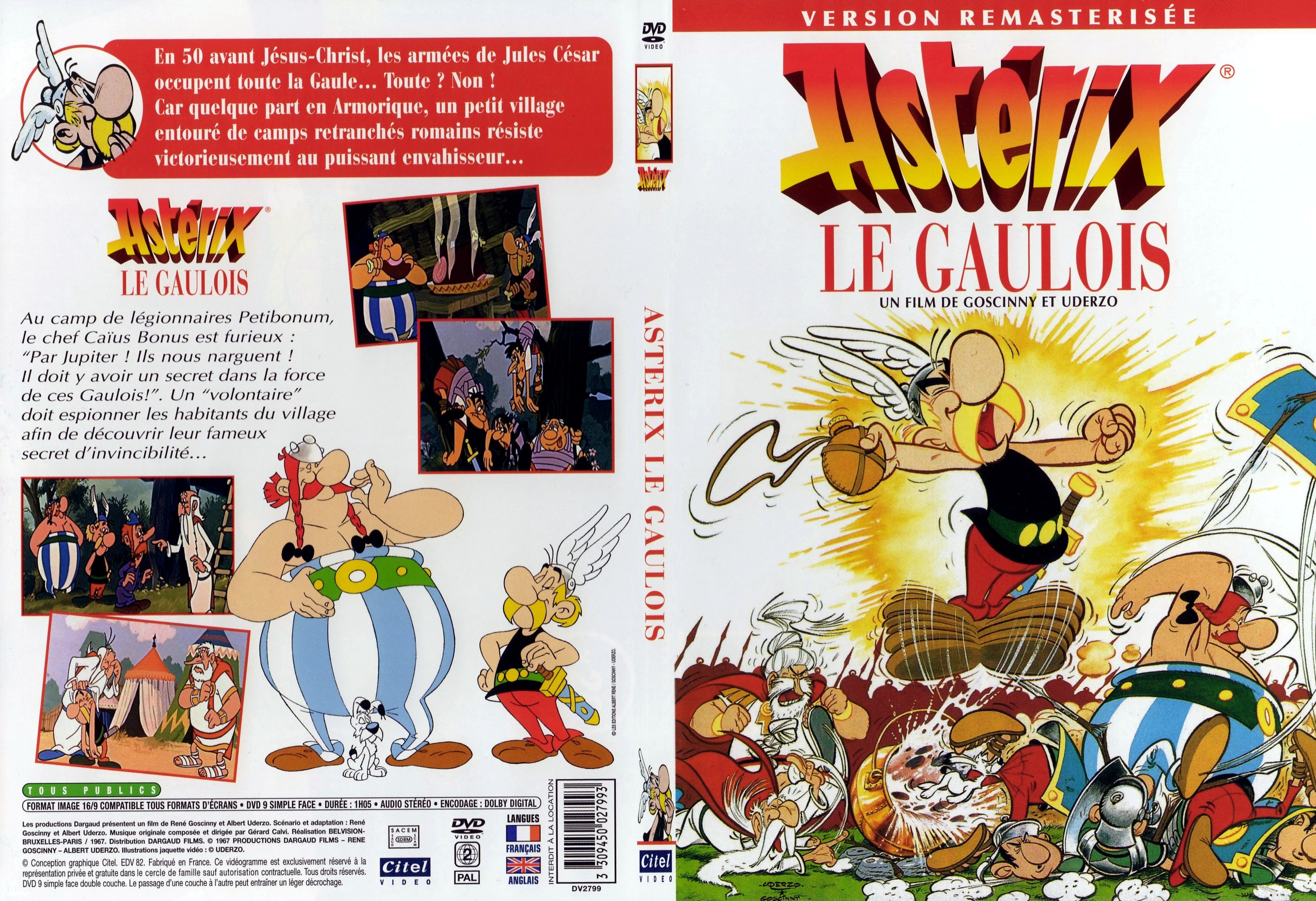 Jaquette DVD Asterix le gaulois - SLIM v2