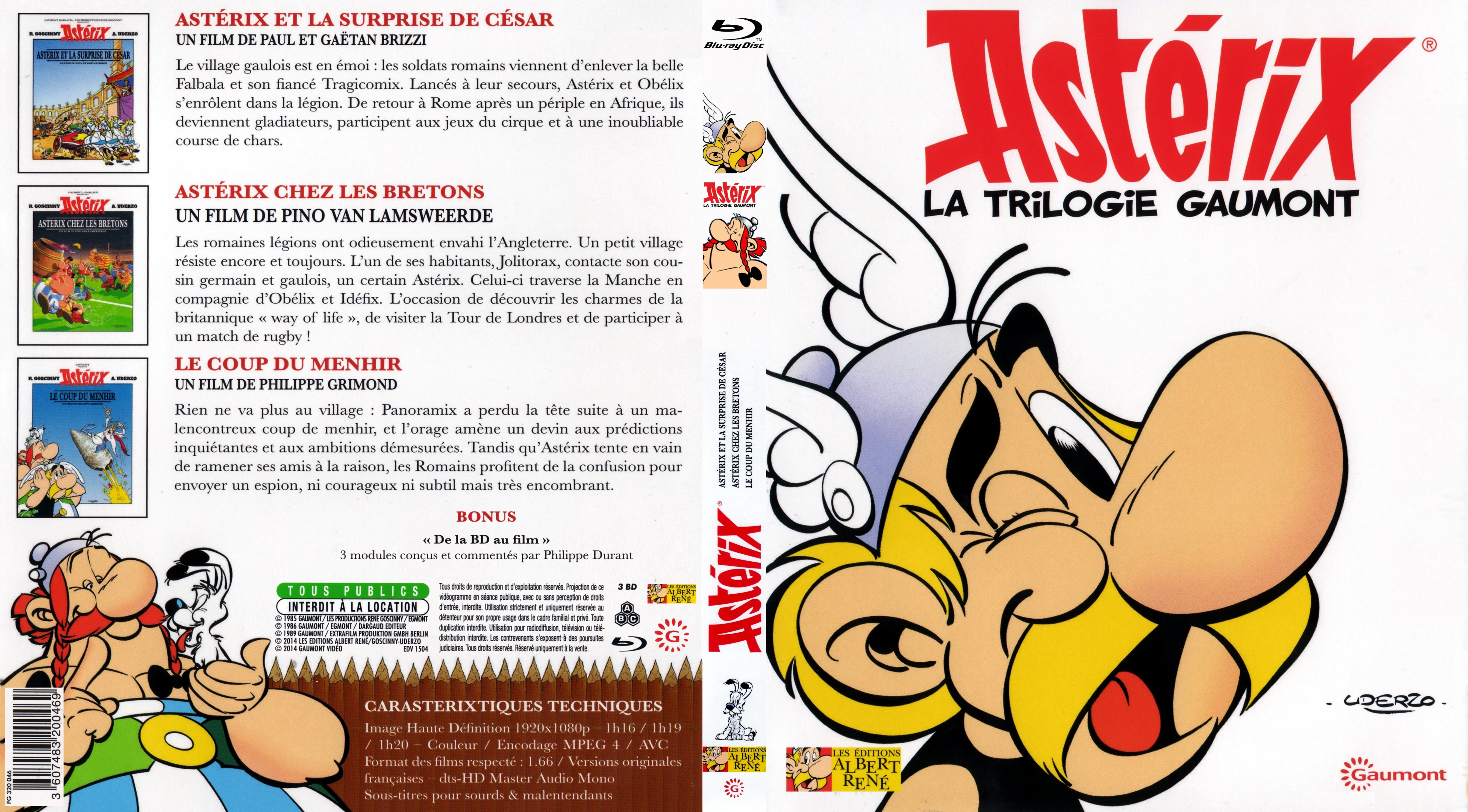 Jaquette DVD Astrix trilogie custom (BLU-RAY)