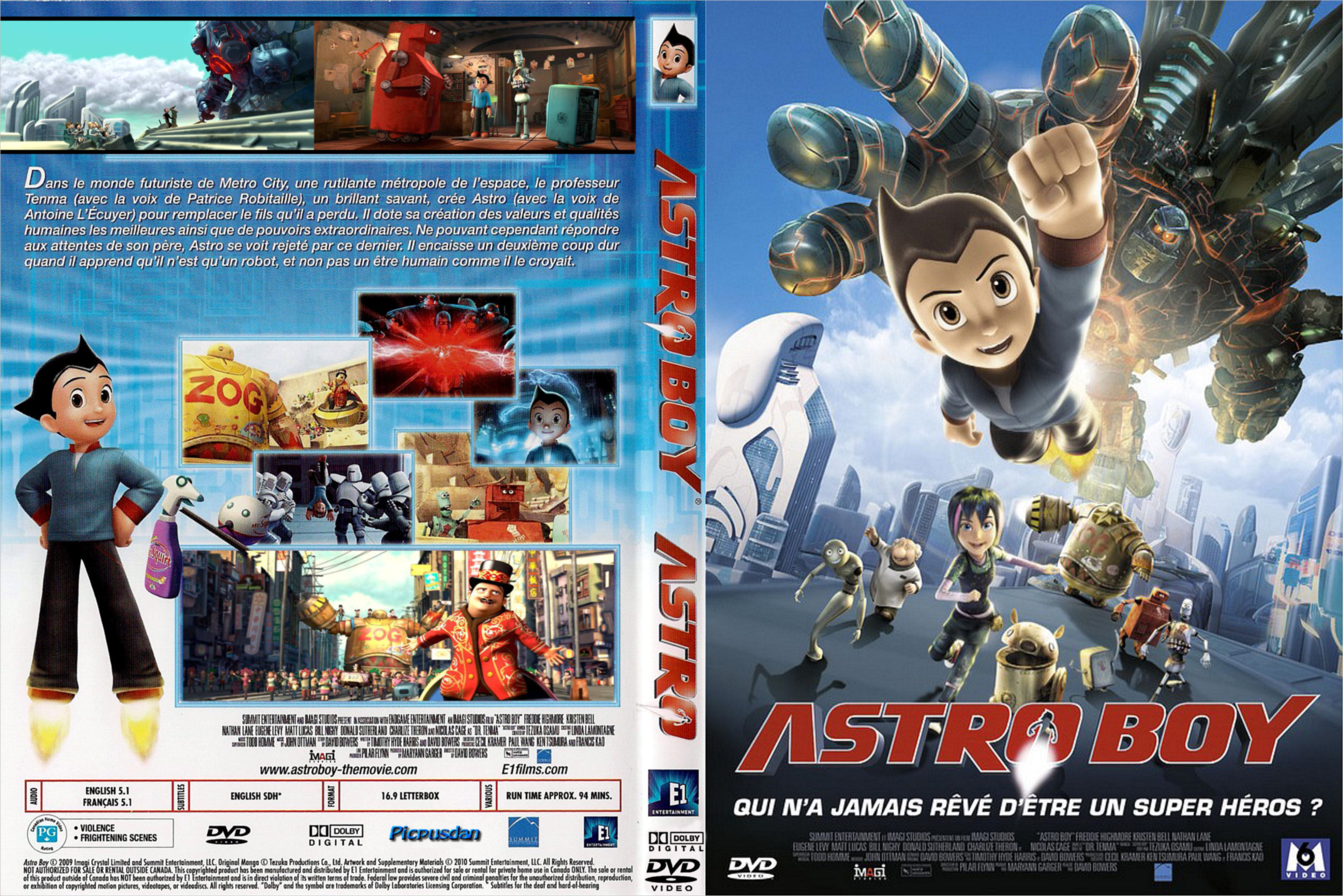 Jaquette DVD Astro boy (Canadienne)