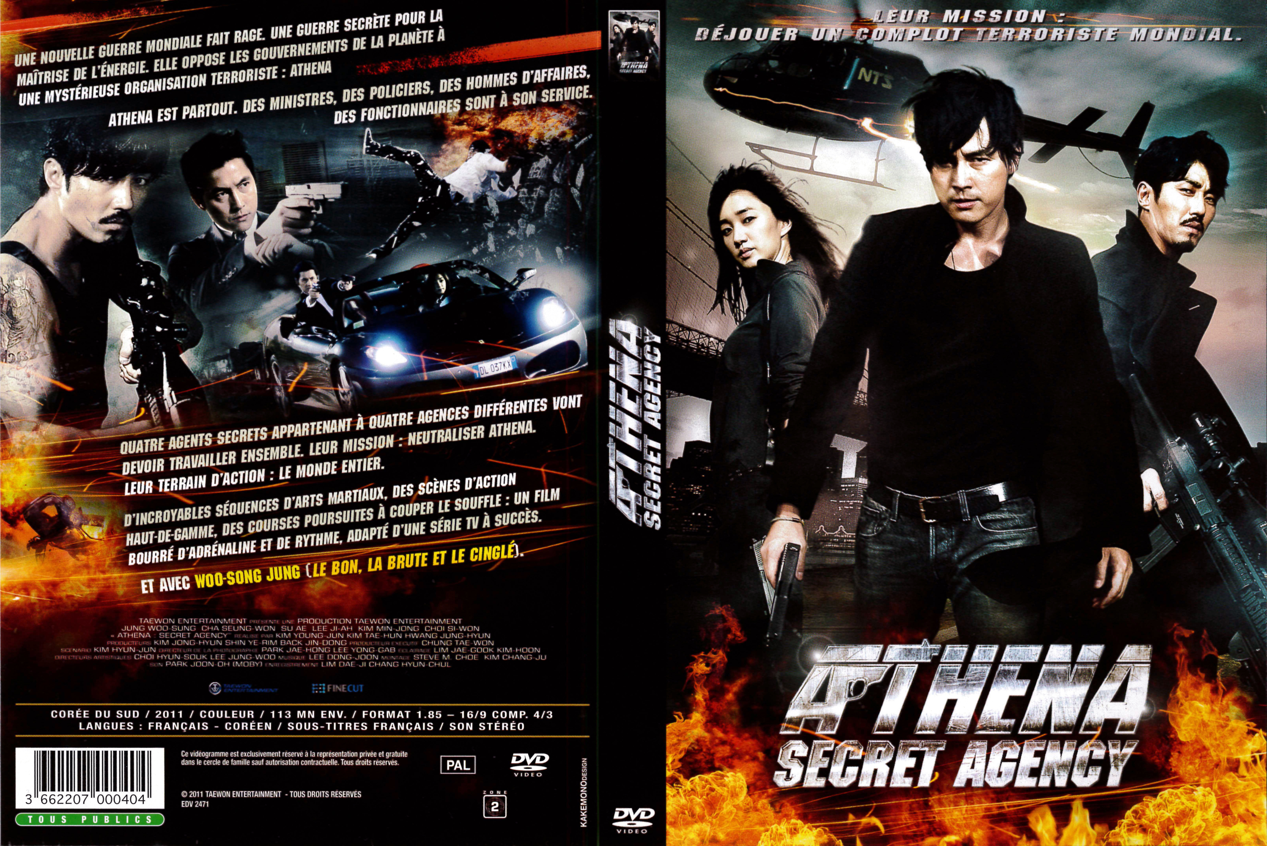 Jaquette DVD Athena secret agency