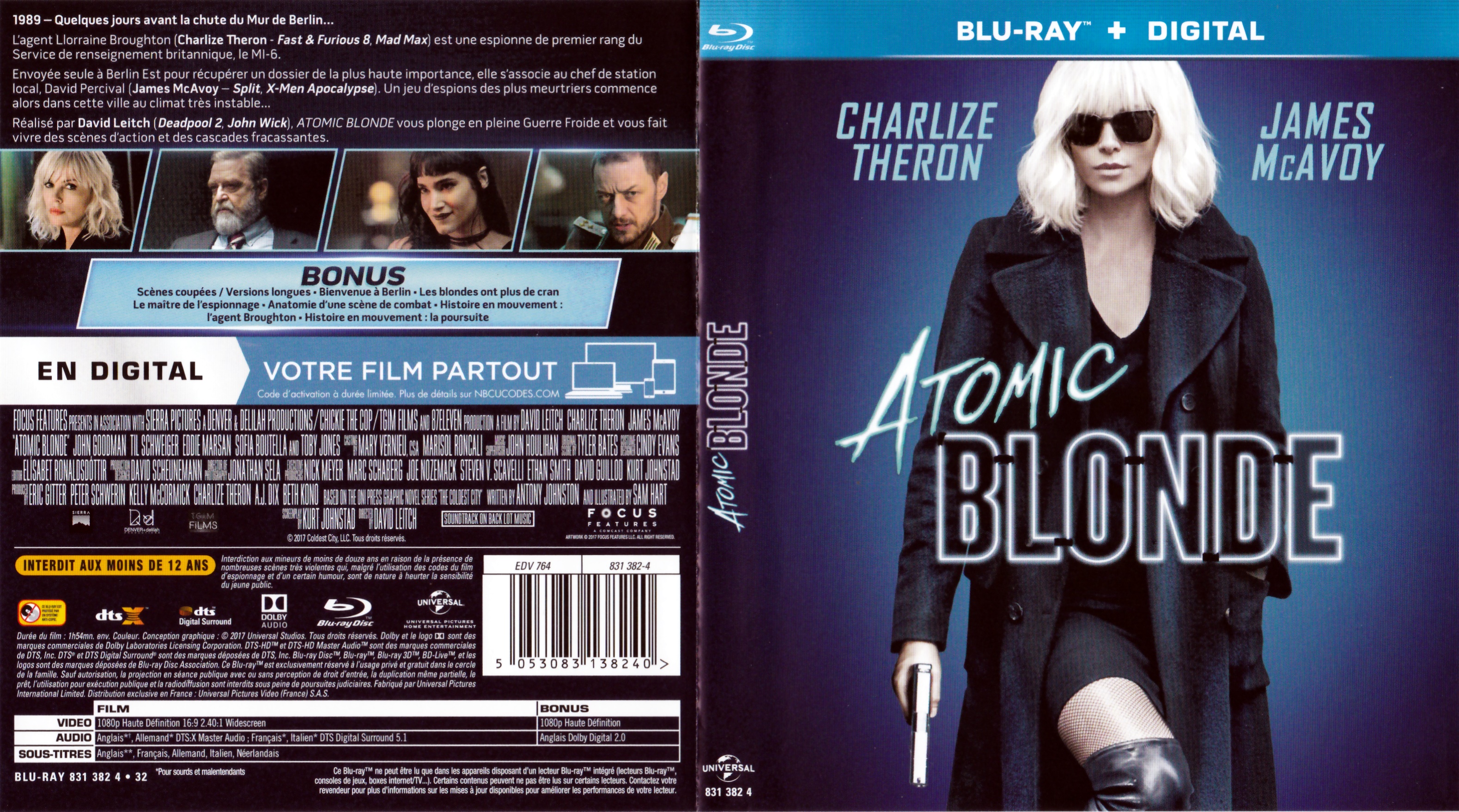 Jaquette DVD Atomic blonde (BLU-RAY)