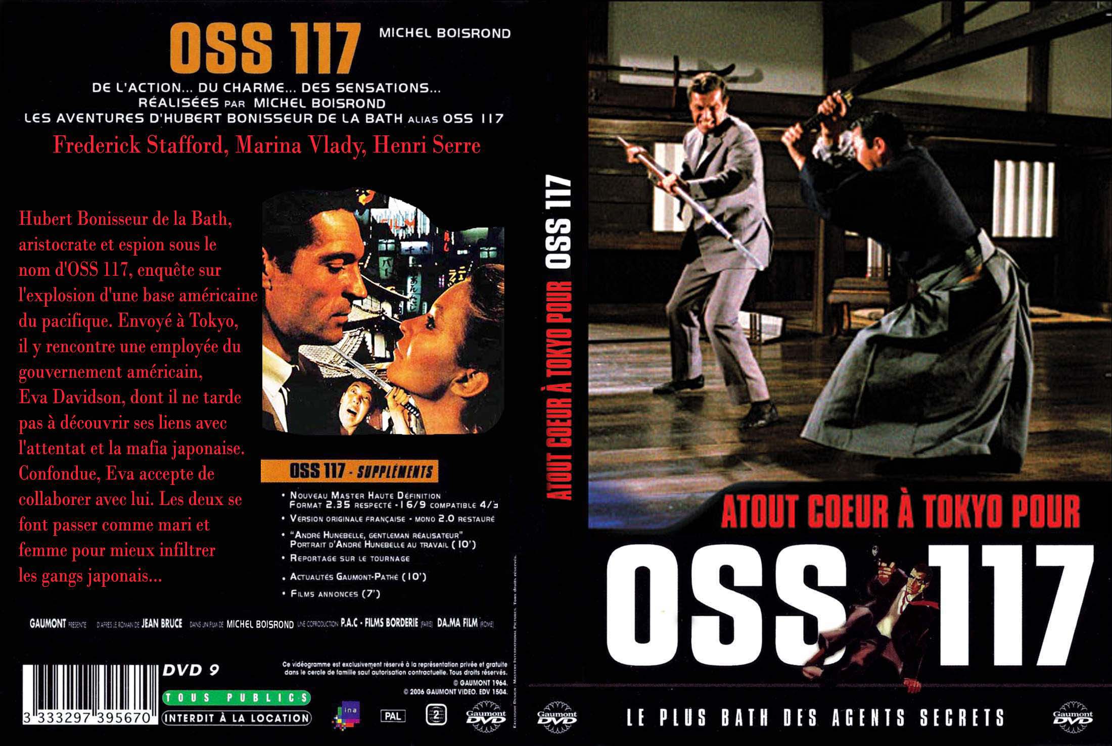Jaquette DVD Atout coeur  Tokyo pour OSS 117 custom