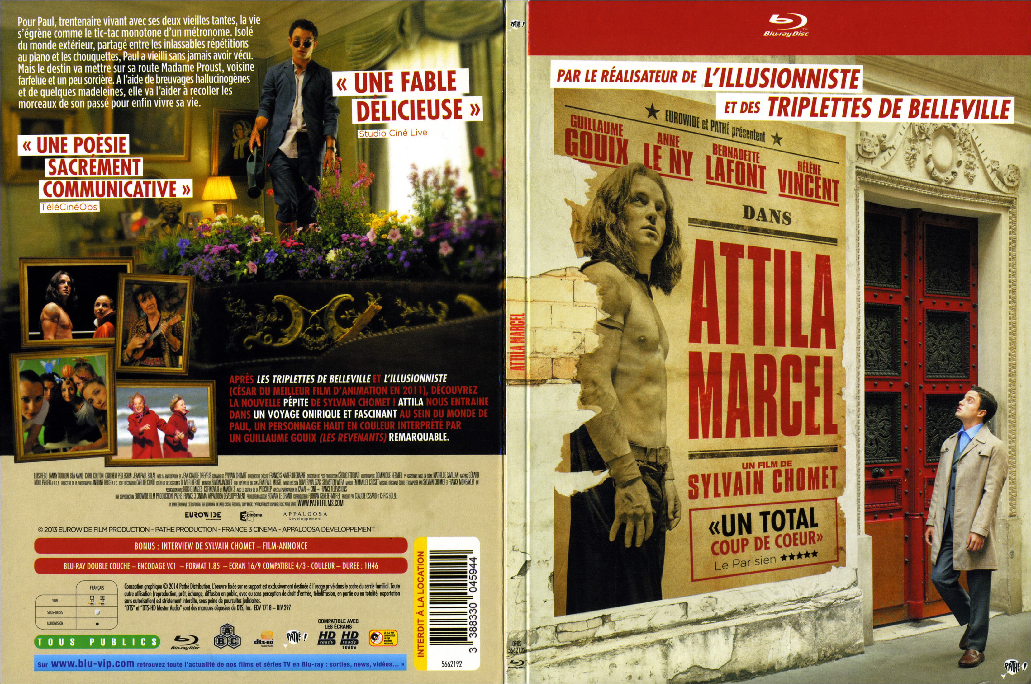 Jaquette DVD Attila Marcel (BLU-RAY)
