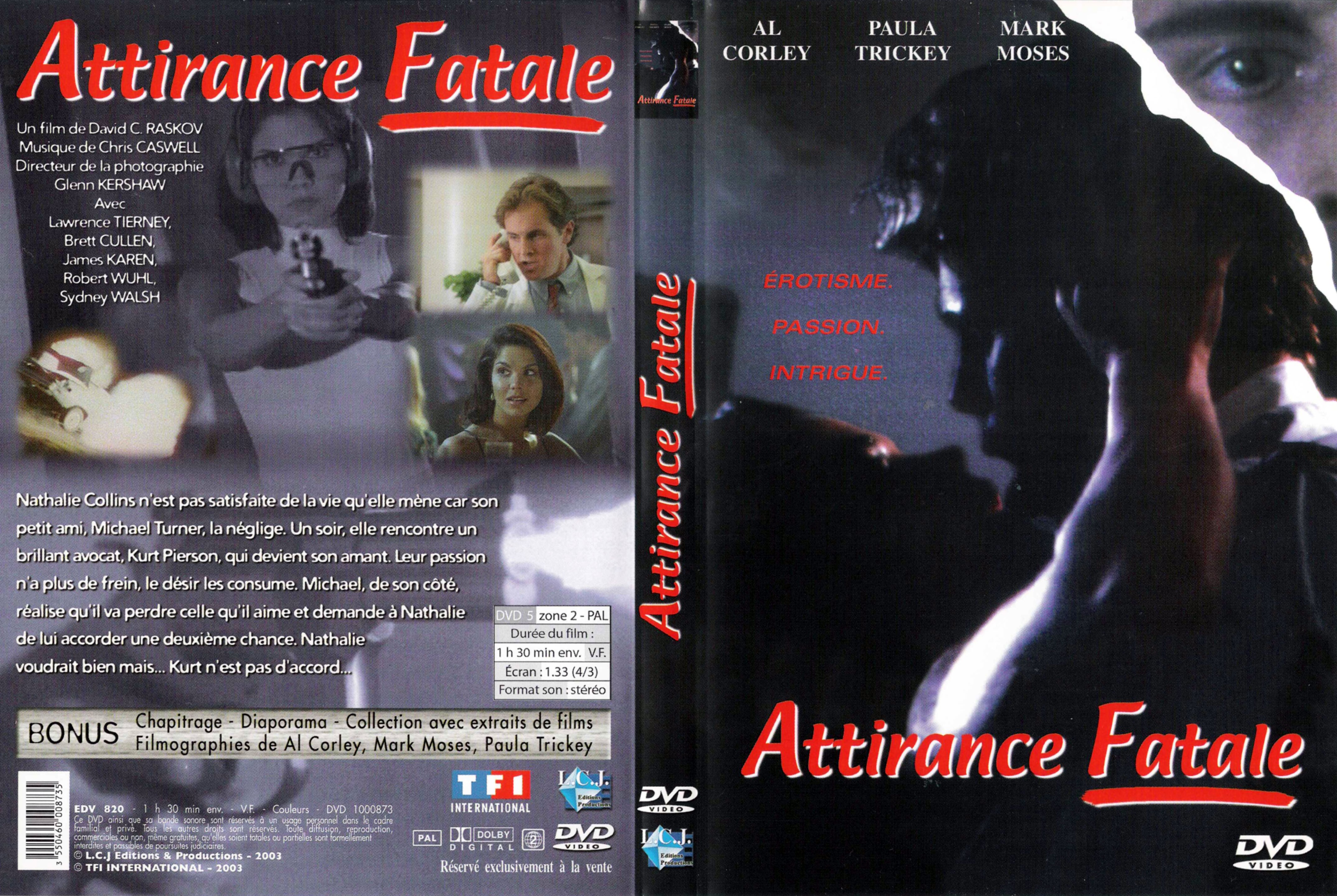 Jaquette DVD Attirance fatale