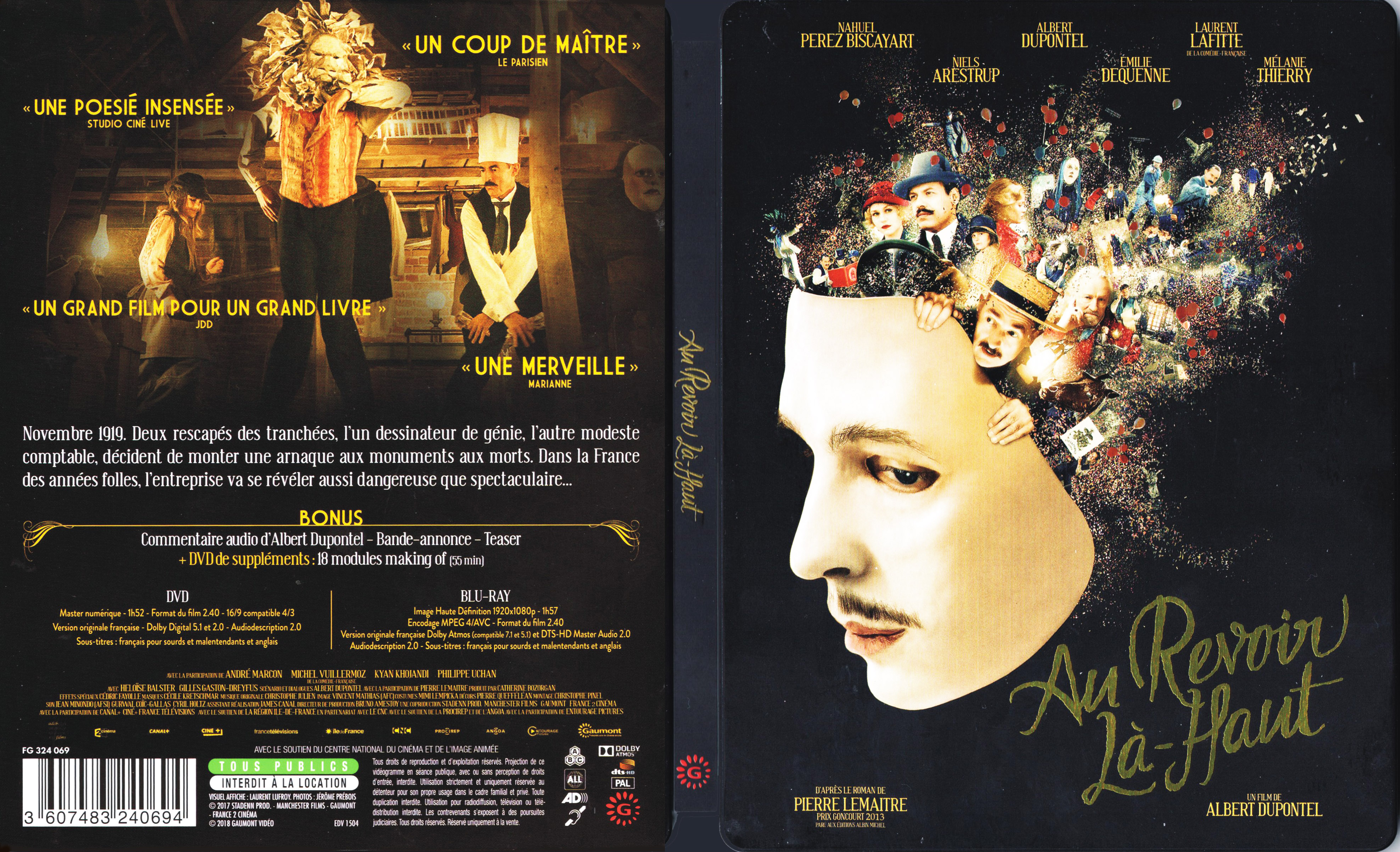 Jaquette DVD Au Revoir La-Haut (BLU-RAY)