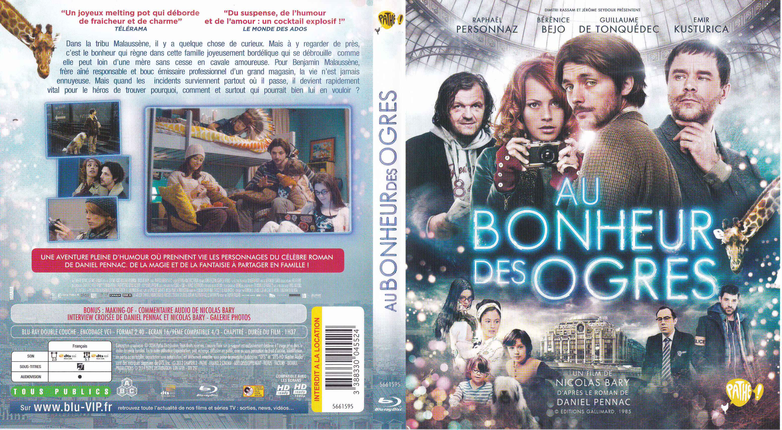 Jaquette DVD Au bonheur des ogres (BLU-RAY)