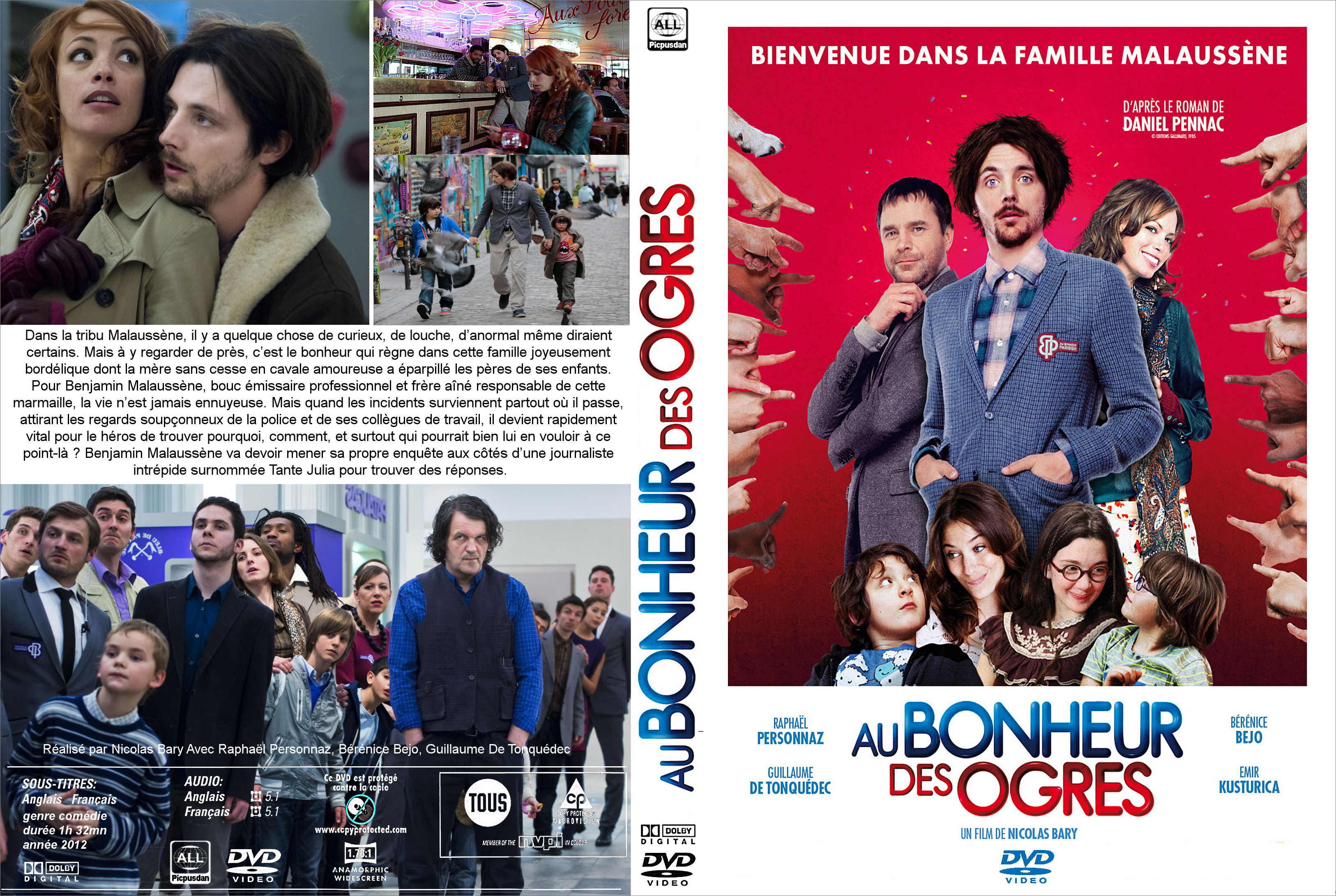 Jaquette DVD Au bonheur des ogres custom