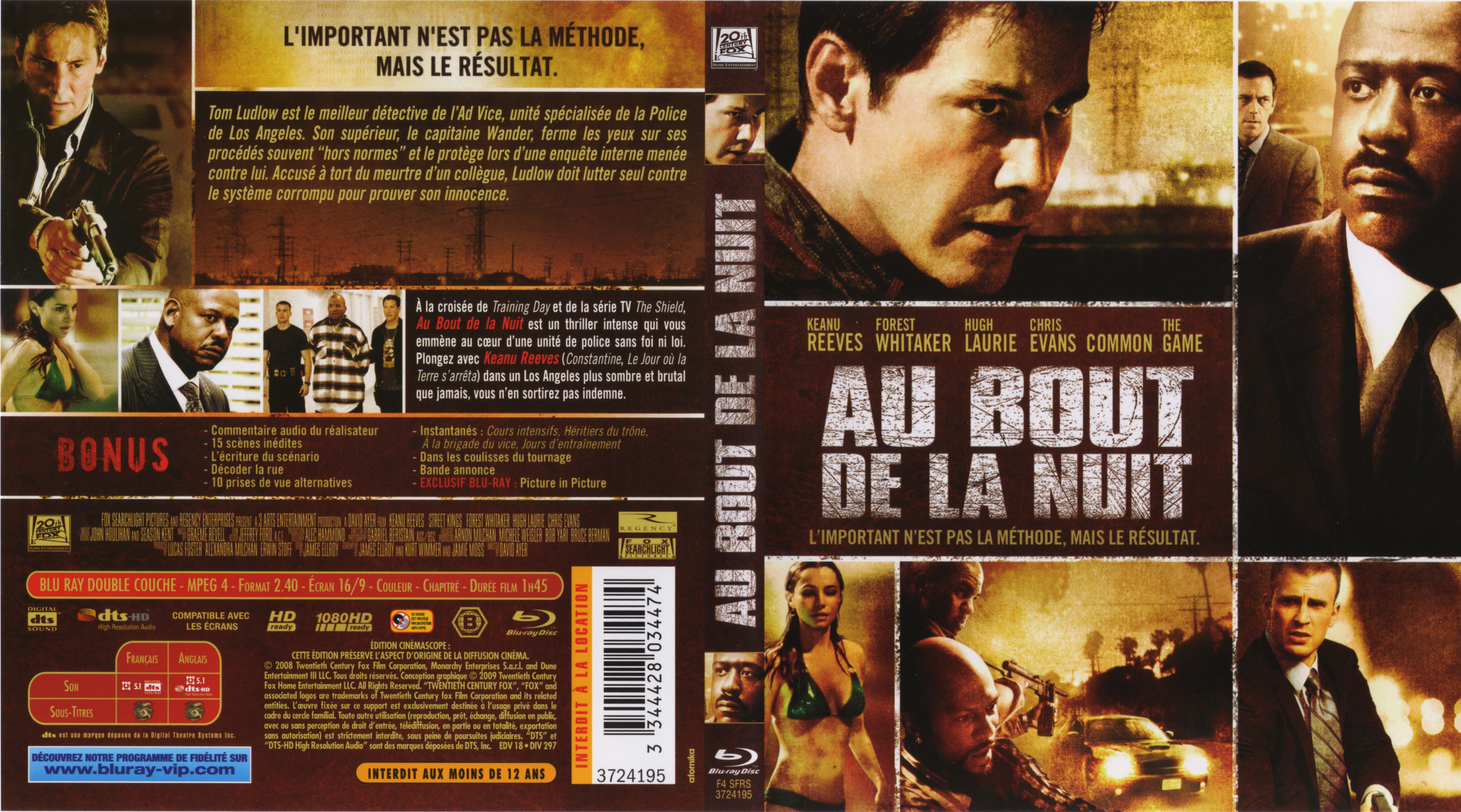Jaquette DVD Au bout de la nuit  (BLU-RAY)