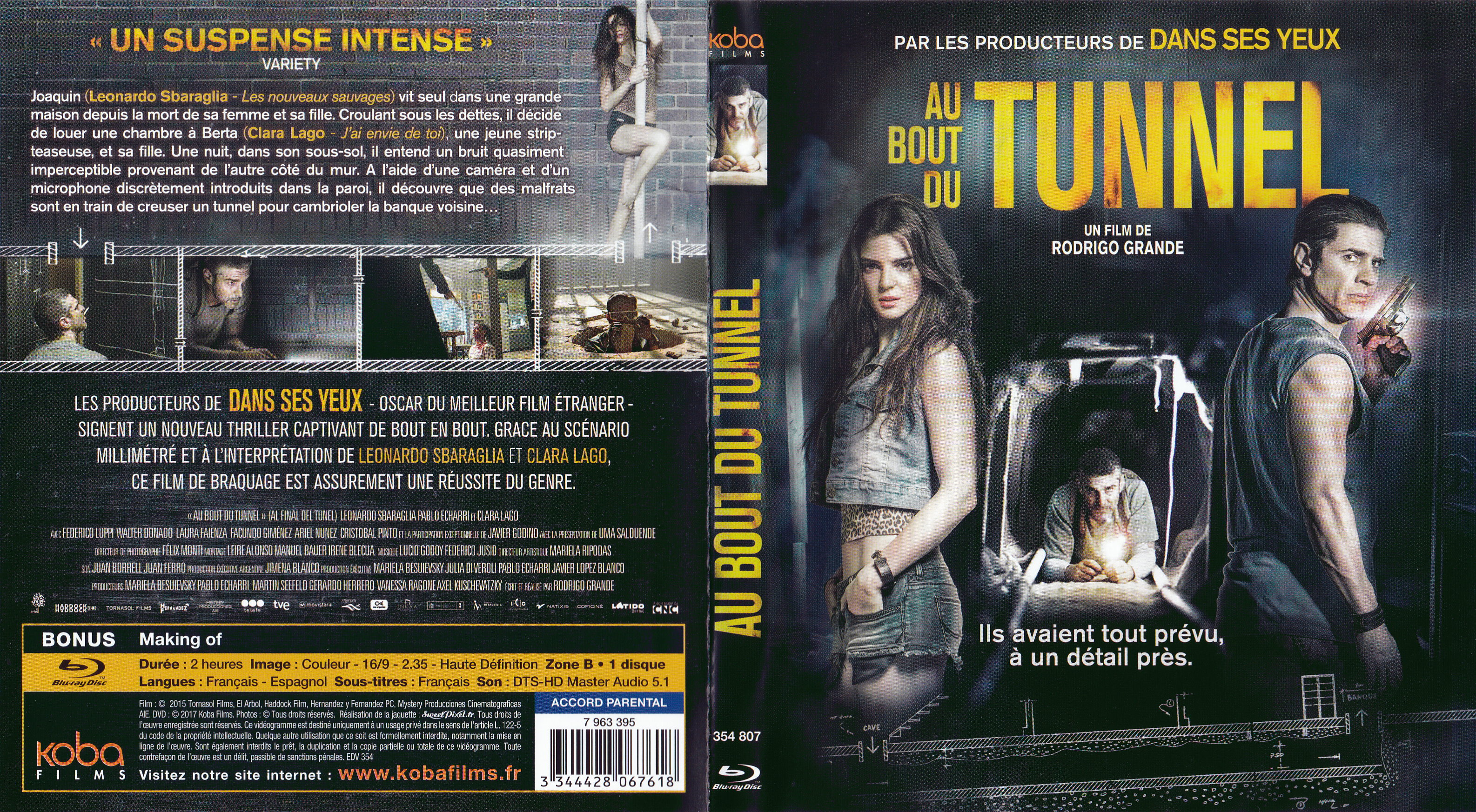 Jaquette DVD Au bout du tunnel (BLU-RAY)