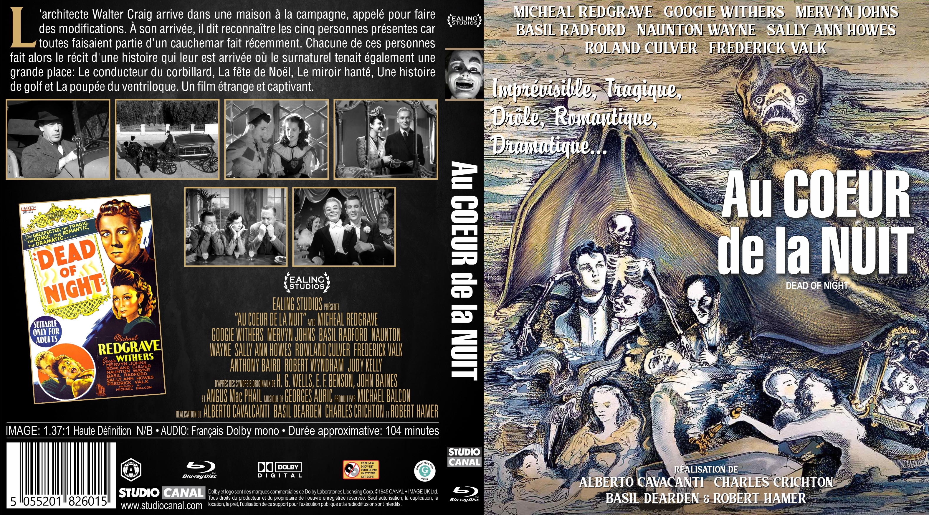 Jaquette DVD Au coeur de la nuit custom (BLU-RAY)