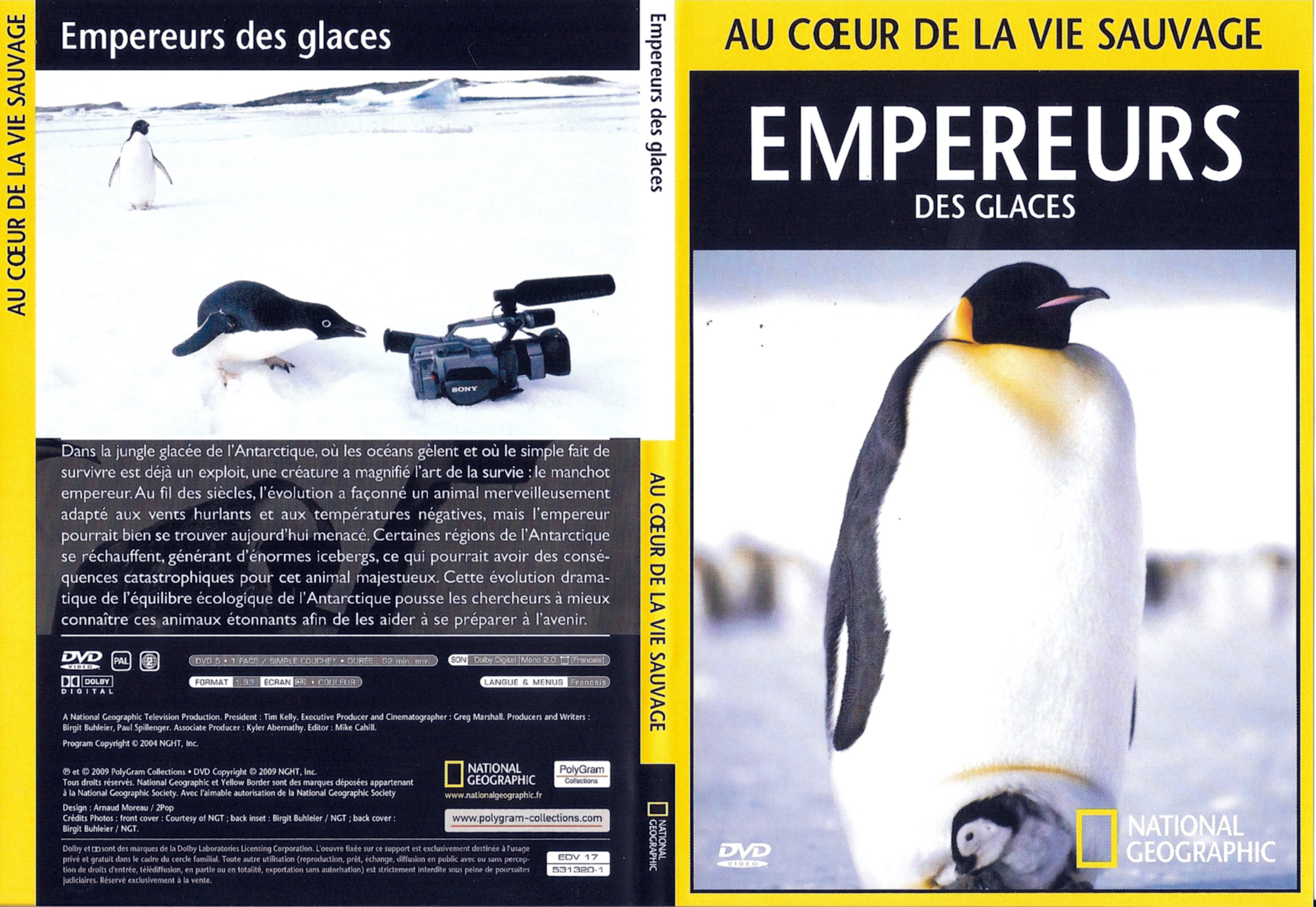 Jaquette DVD Au coeur de la vie sauvage - Empereurs des glaces
