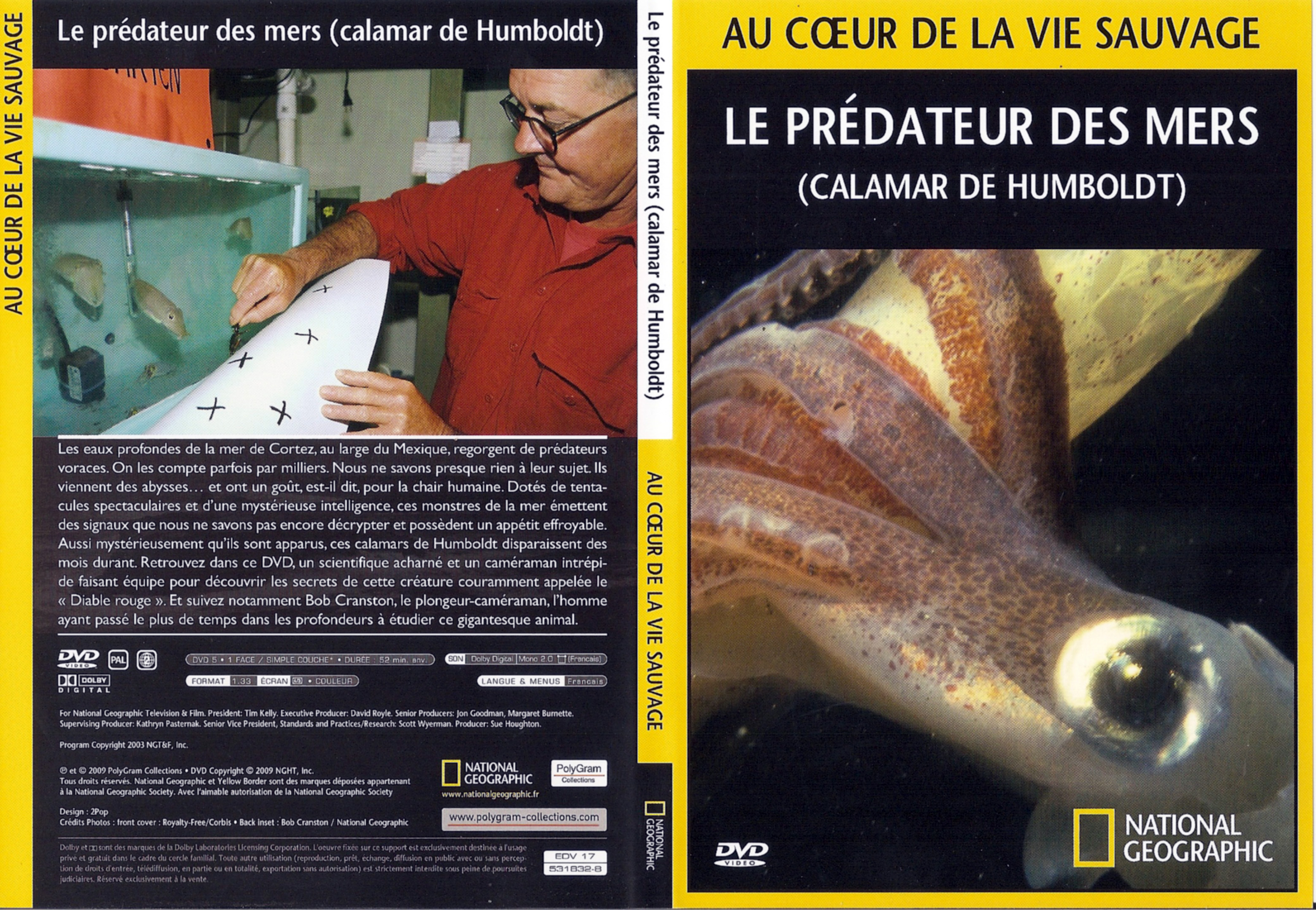Jaquette DVD Au coeur de la vie sauvage - Le predateur des mers