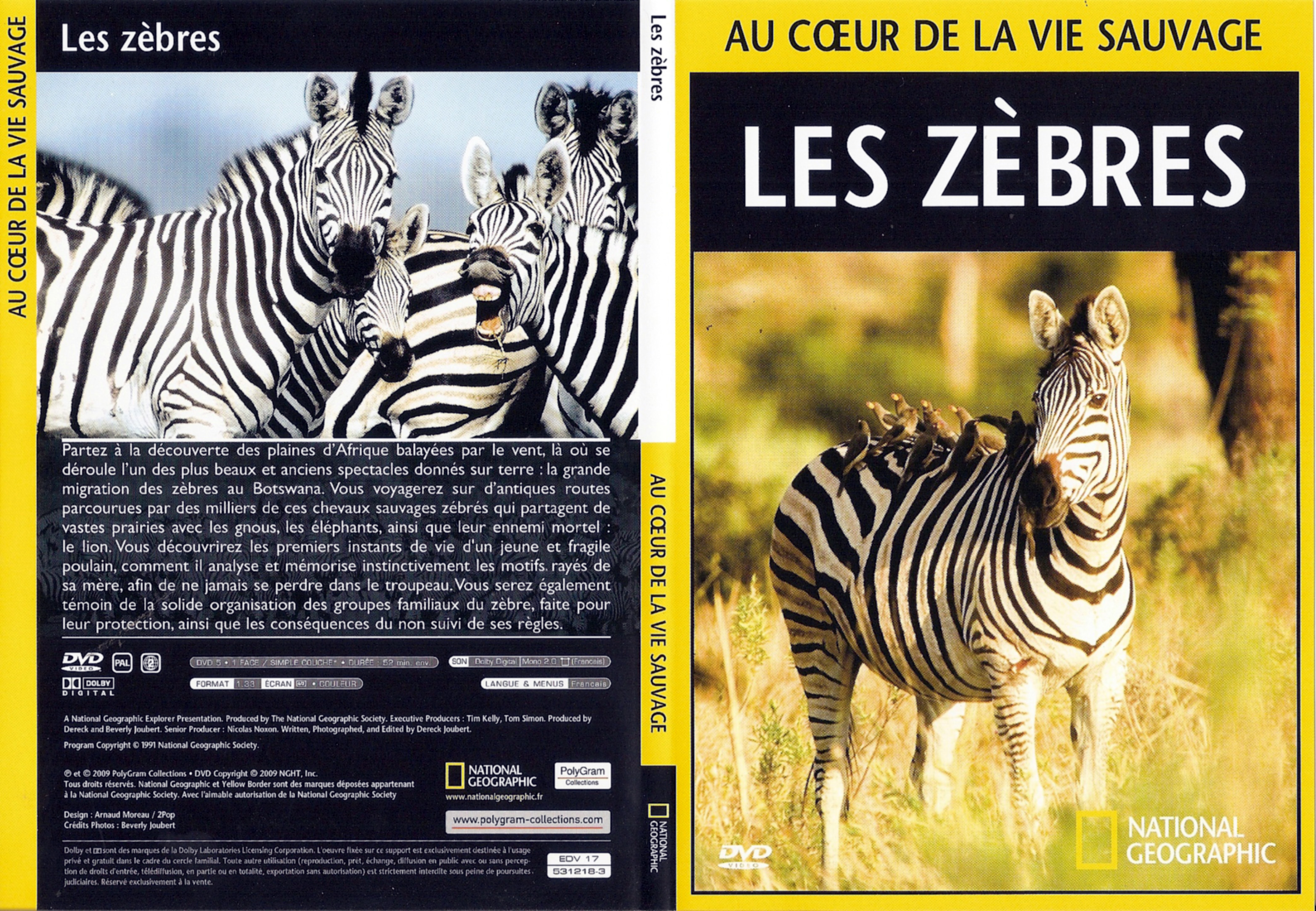 Jaquette DVD Au coeur de la vie sauvage - Les Zbres