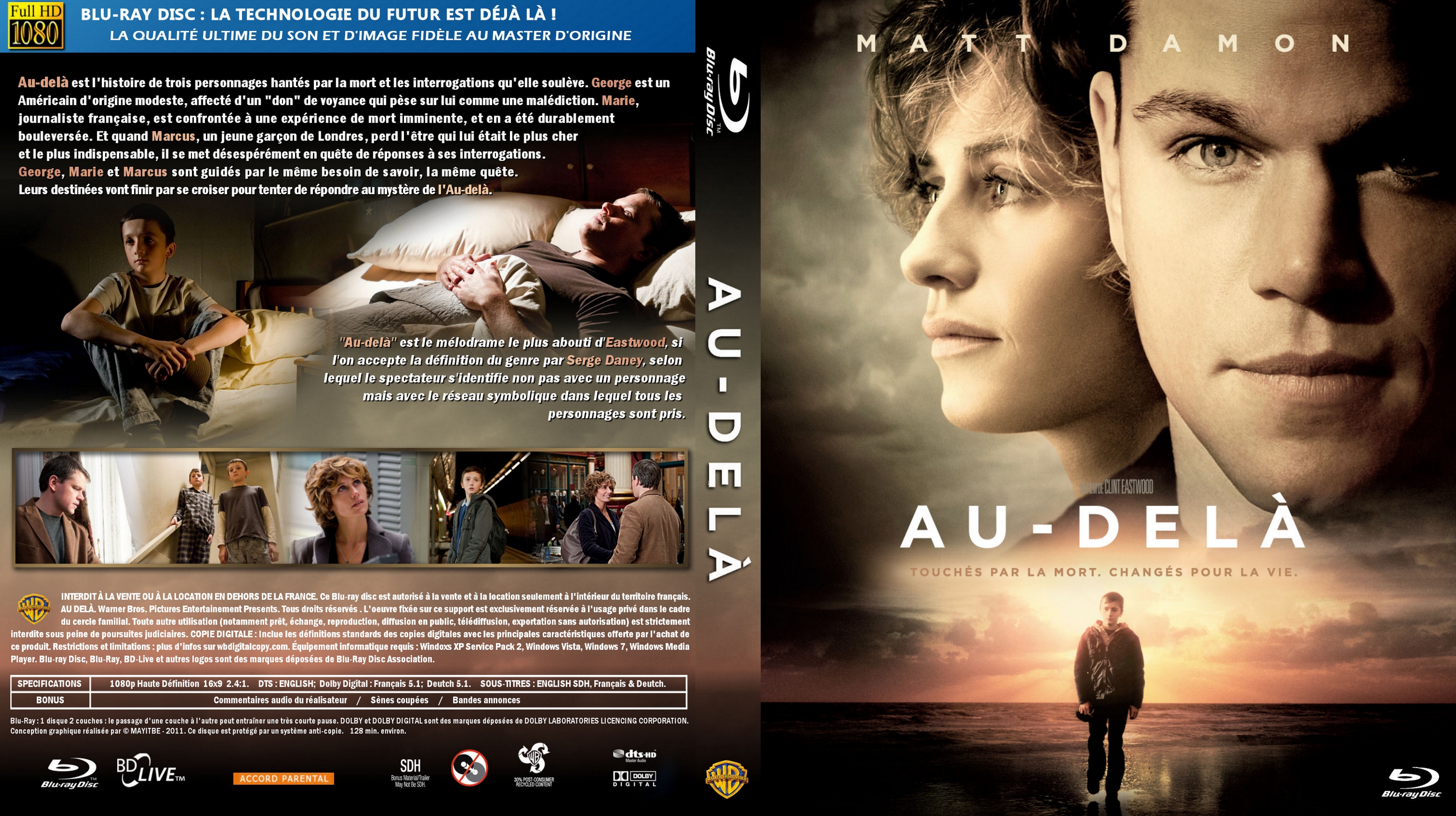 Jaquette DVD Au-del custom (BLU-RAY)