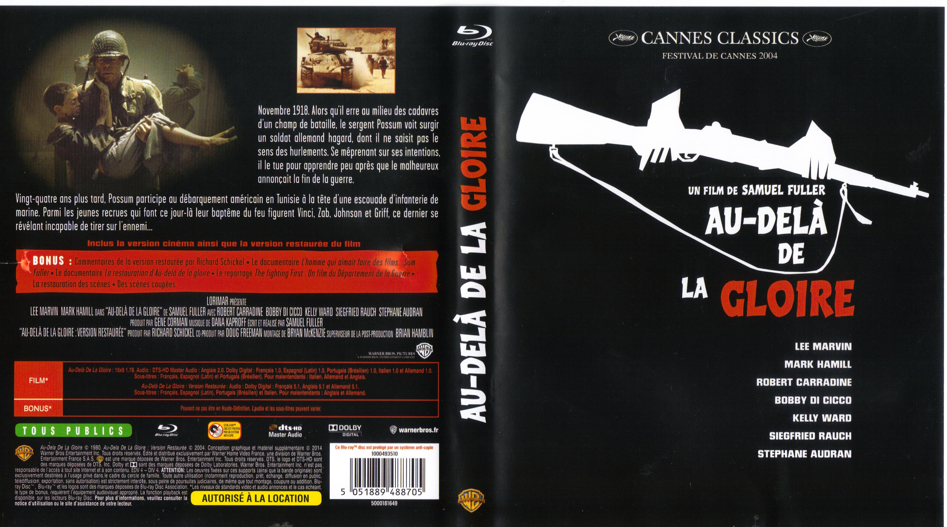 Jaquette DVD Au-del de la gloire (BLU-RAY)