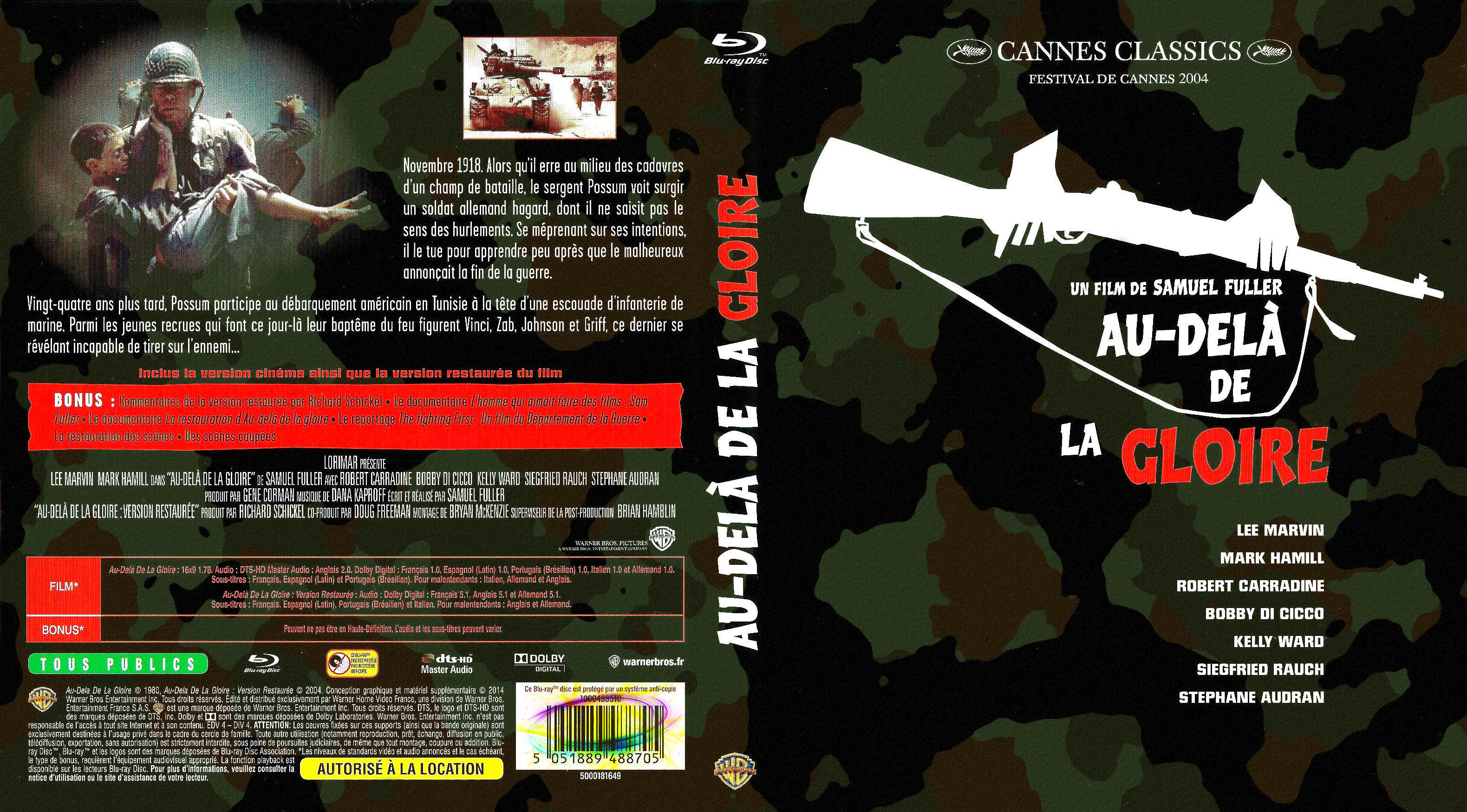 Jaquette DVD Au-del de la gloire custom (BLU-RAY)
