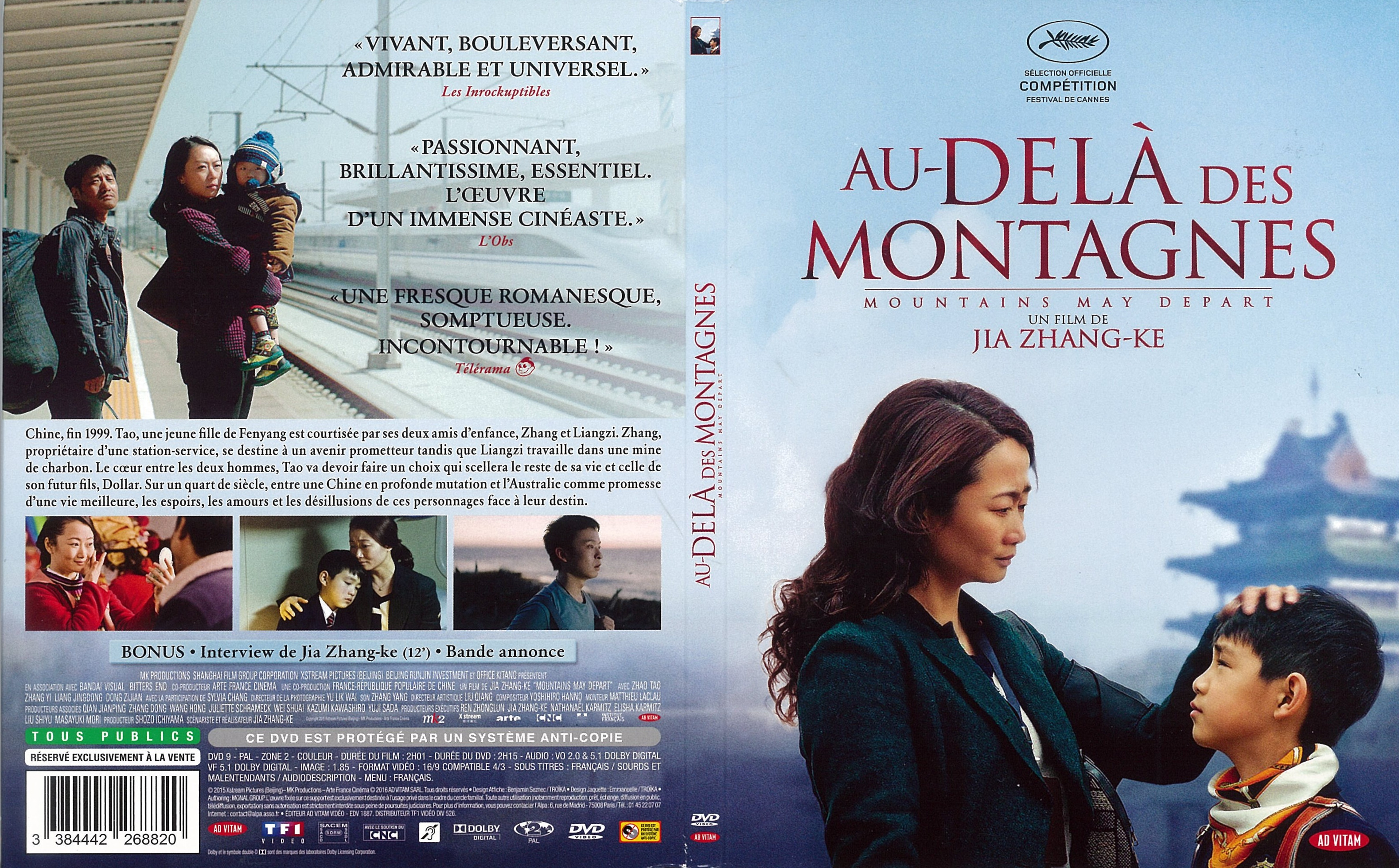 Jaquette DVD Au-del des montagnes