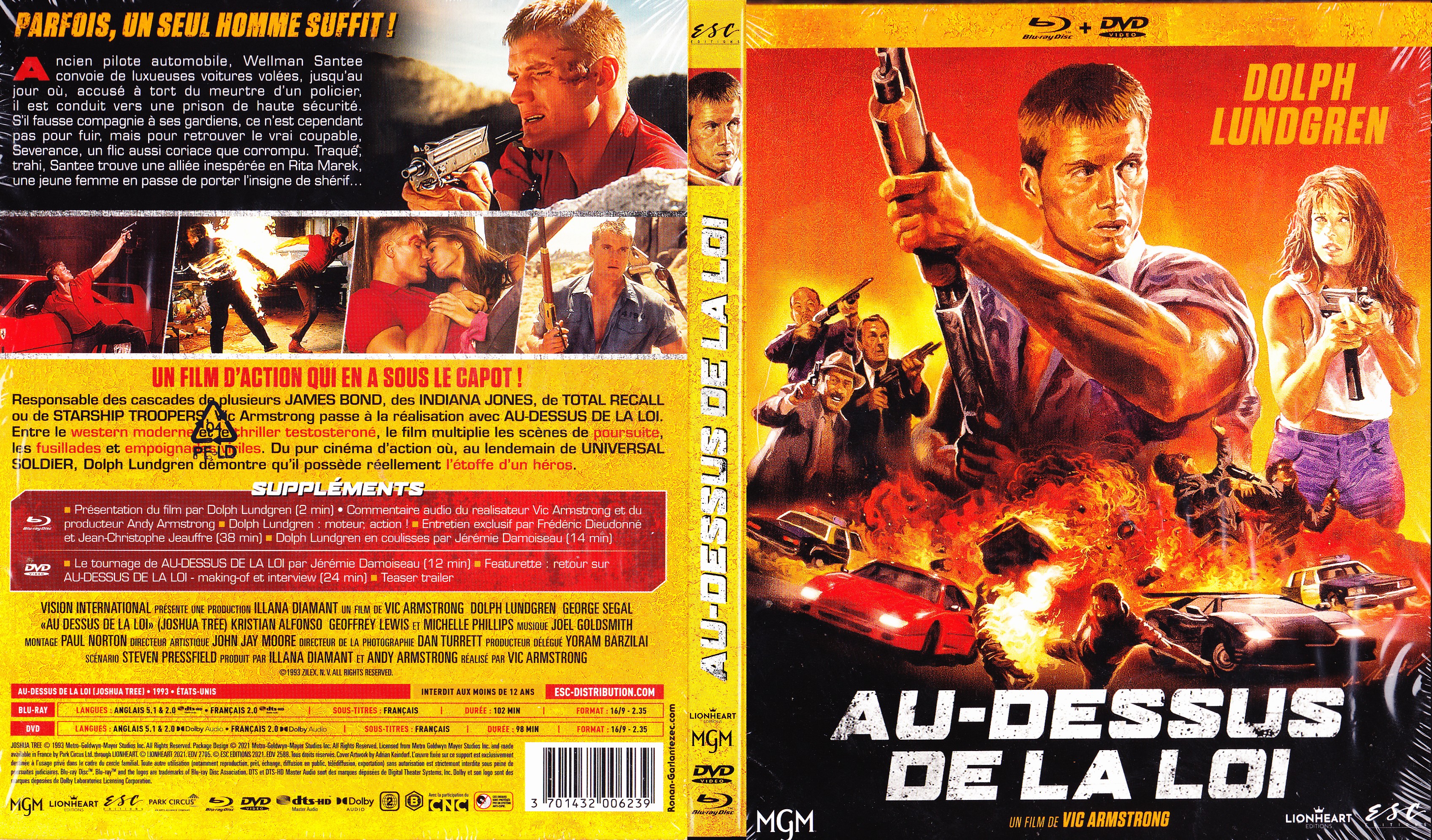 Jaquette DVD Au-dessus de la loi (BLU-RAY)