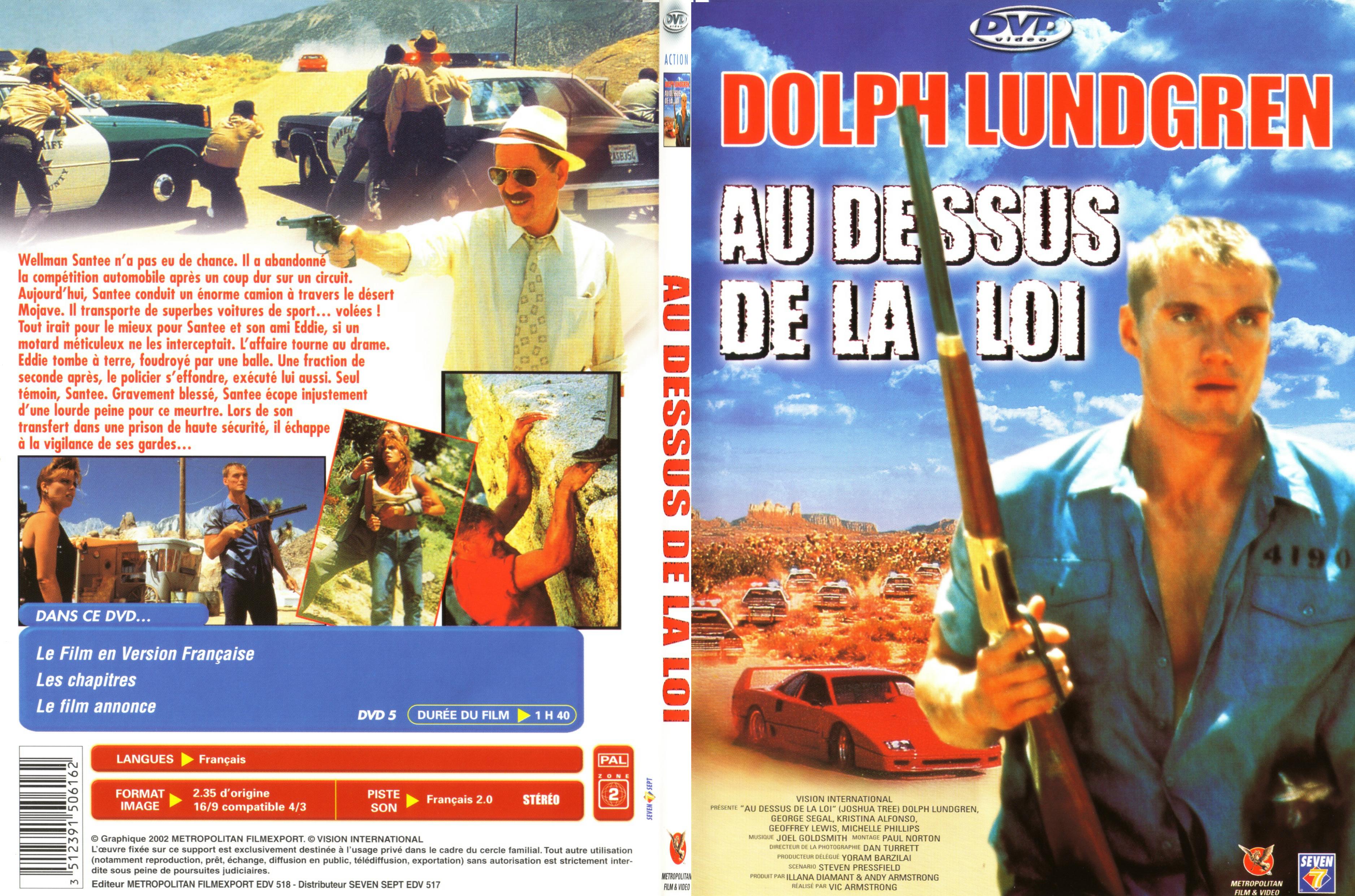 Jaquette DVD Au dessus de la loi - SLIM