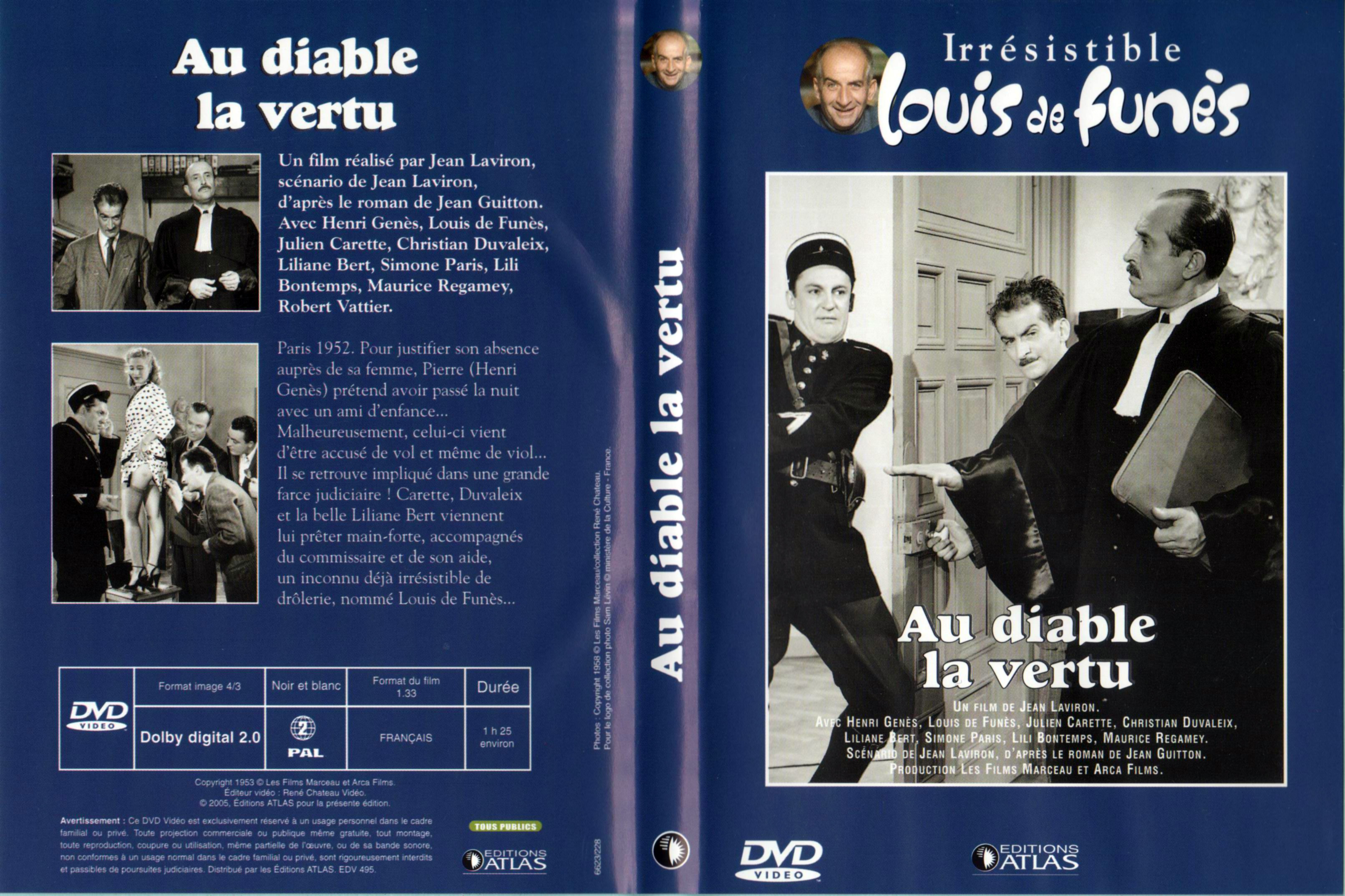 Jaquette DVD Au diable la vertu v2