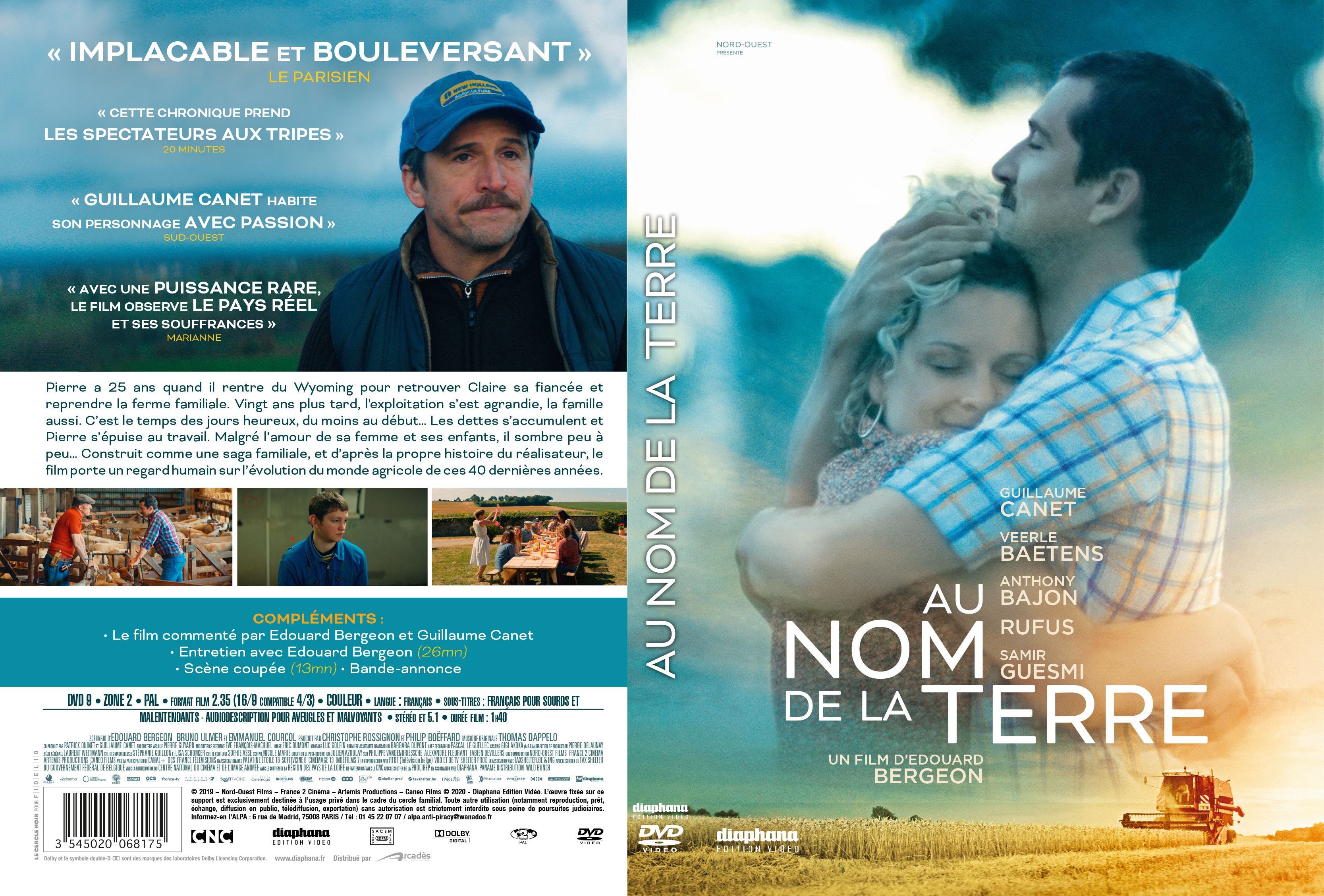 Jaquette DVD Au nom de la terre